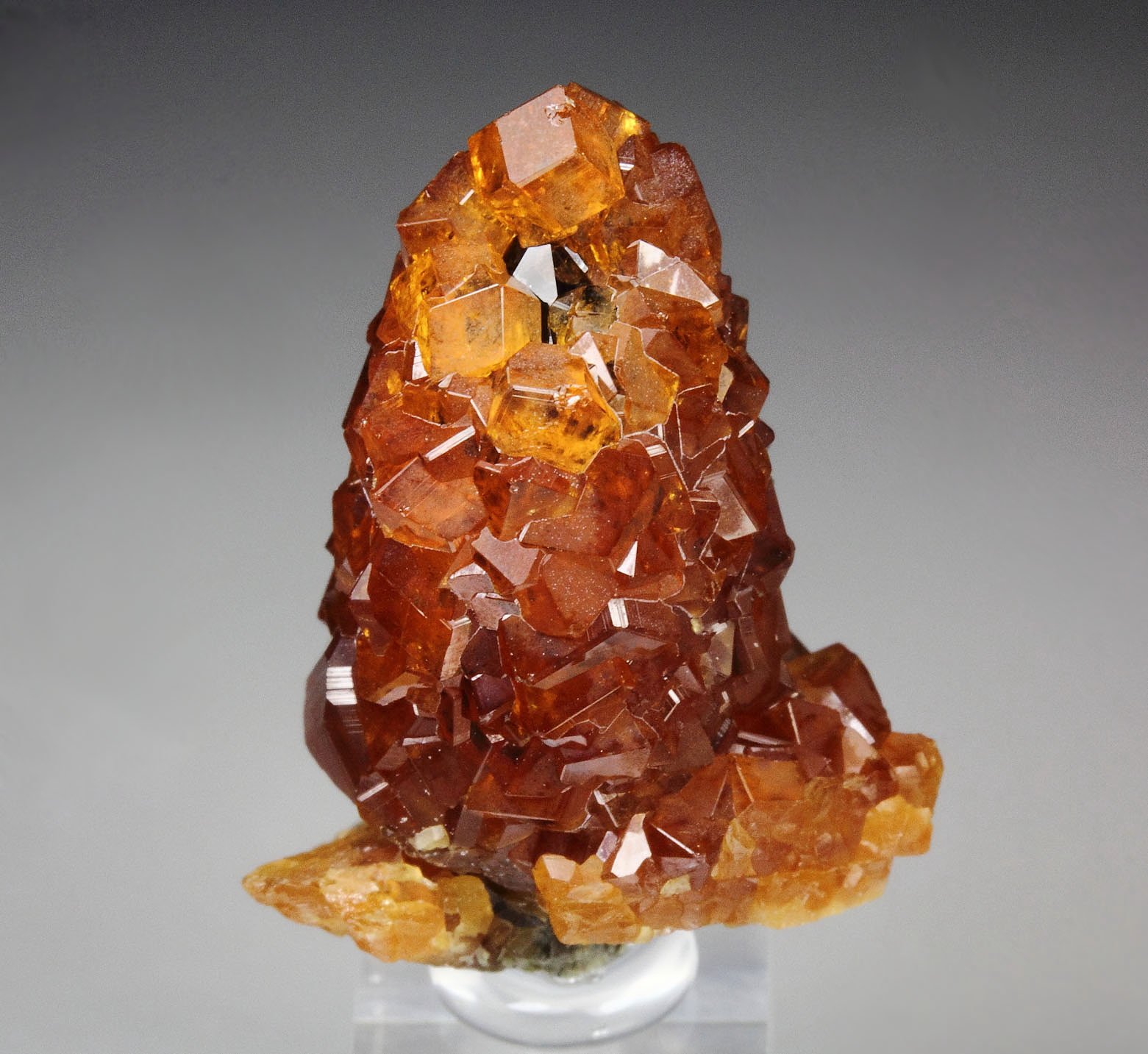 gem GARNET var. SPESSARTINE, QUARTZ var. SMOKY