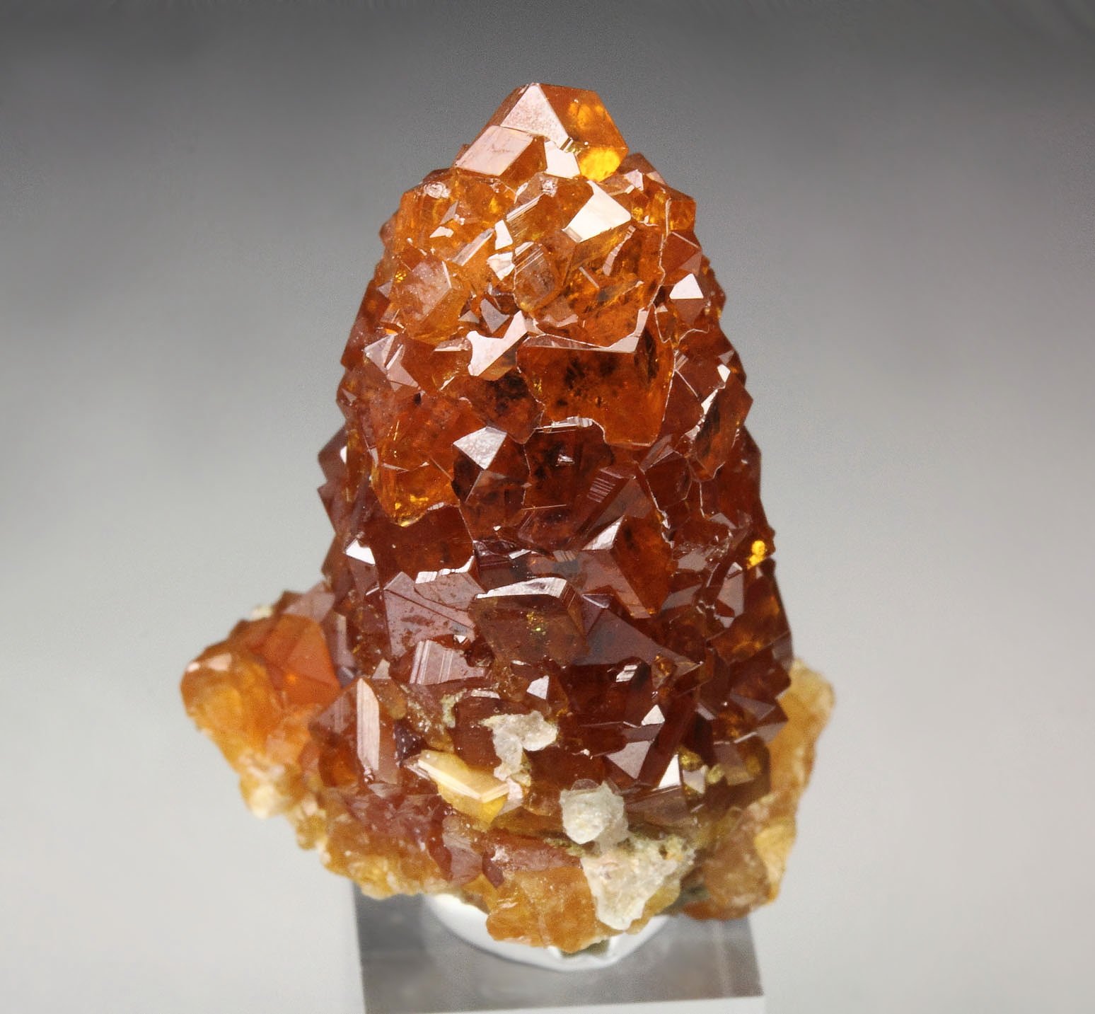 gem GARNET var. SPESSARTINE, QUARTZ var. SMOKY