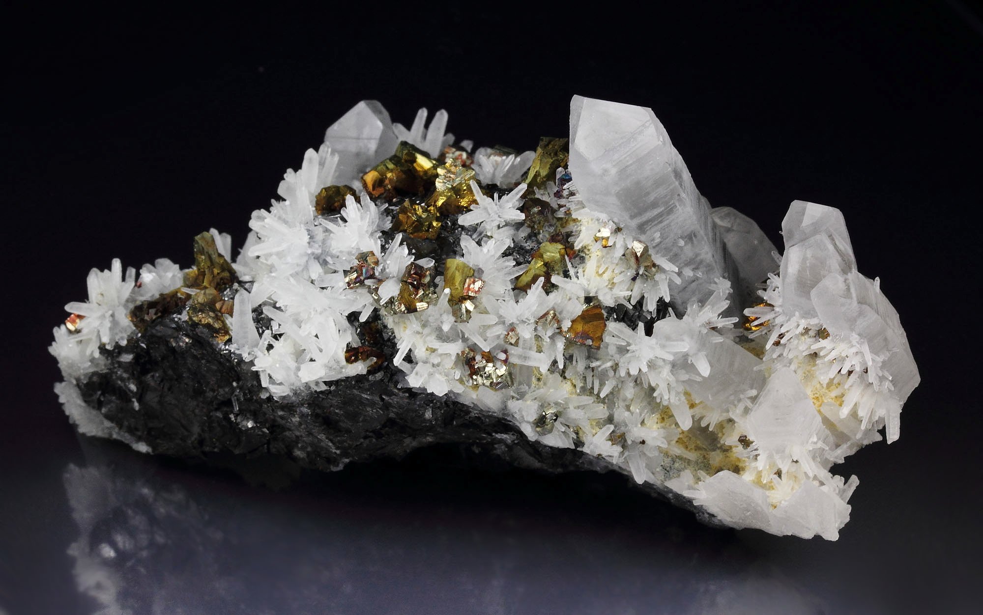 QUARTZ, CHALCOPYRITE, PYRITE, SPHALERITE