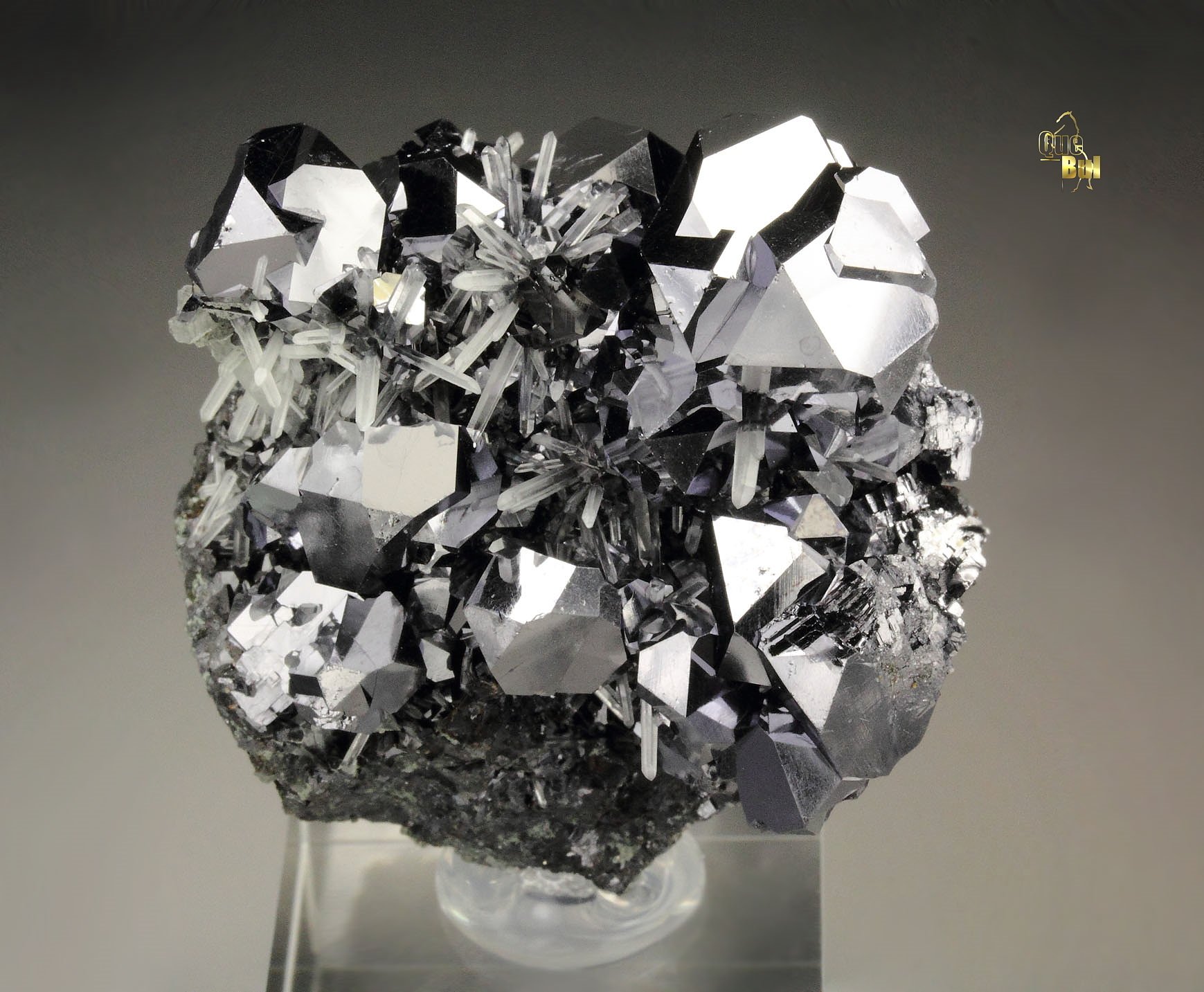 twinned GALENA, QUARTZ, SPHALERITE