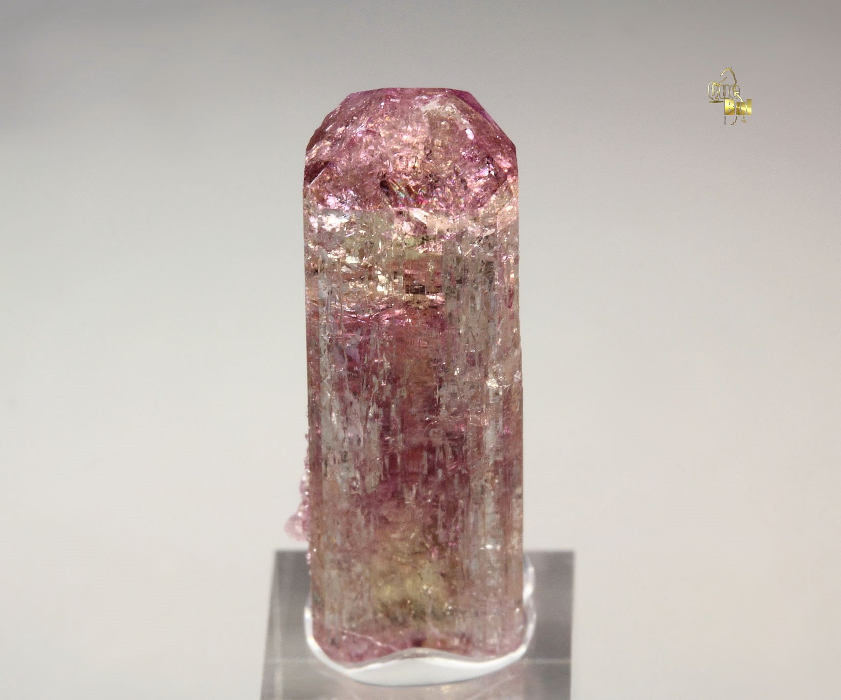 gem VESUVIANITE with RASPBERRY CAP