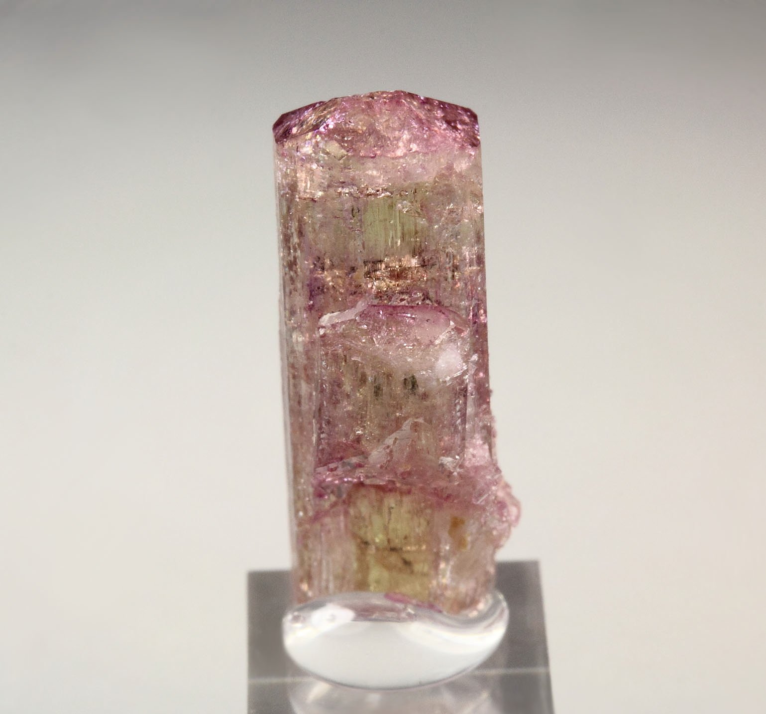 gem VESUVIANITE with RASPBERRY CAP