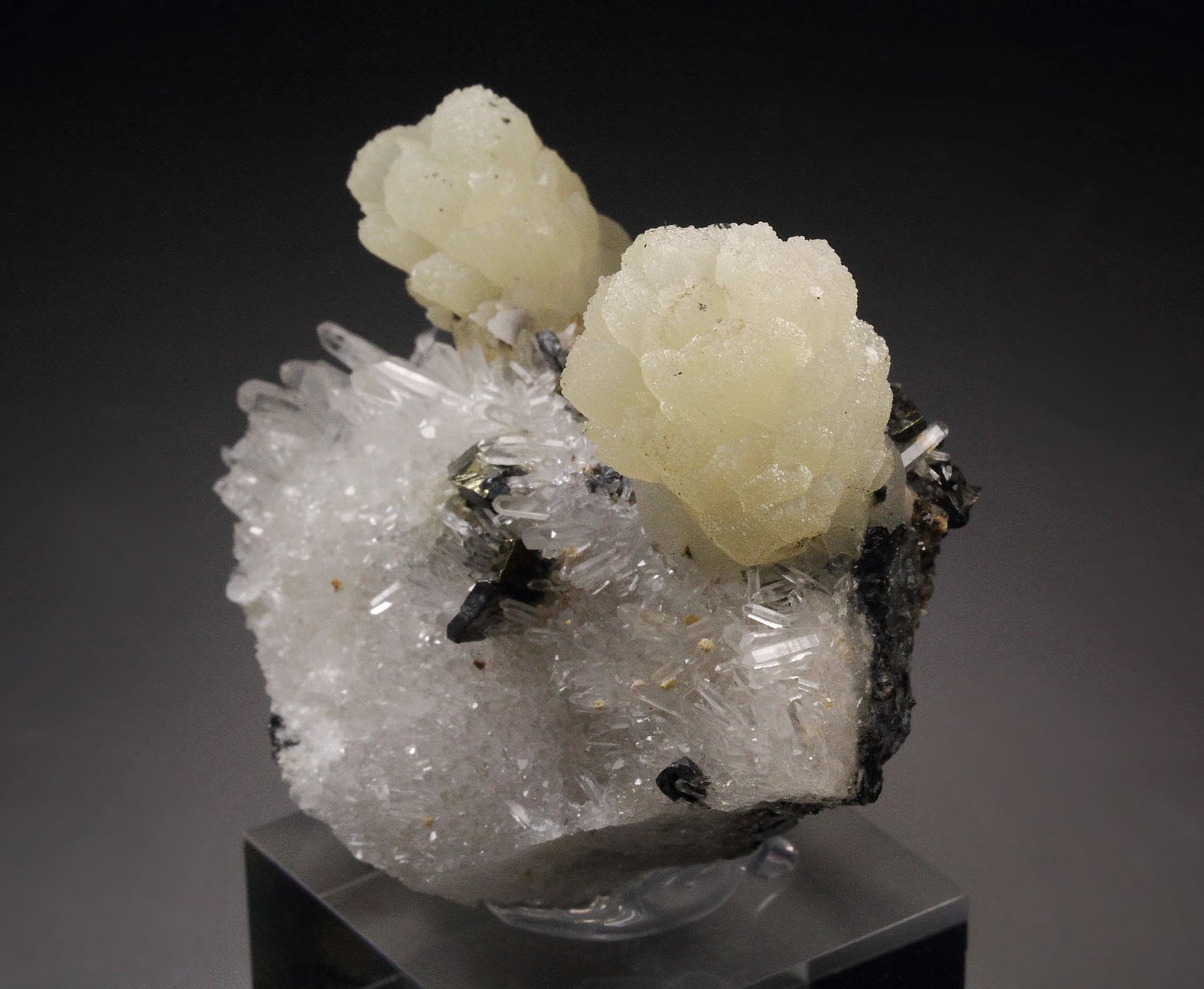 CALCITE, CHALCOPYRITE, GALENA, QUARTZ