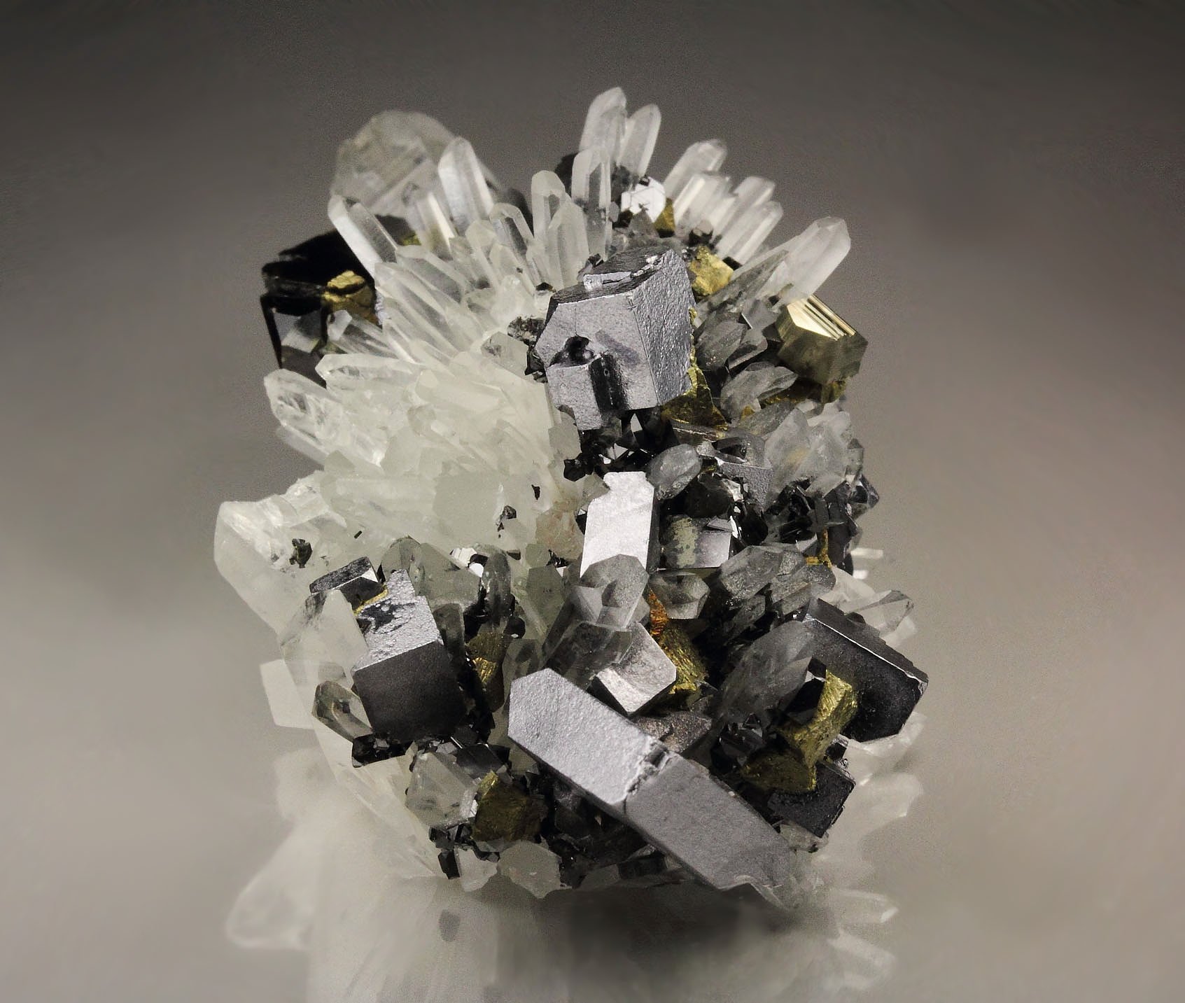 GALENA, CHALCOPYRITE, SPHALERITE, PYRITE, QUARTZ