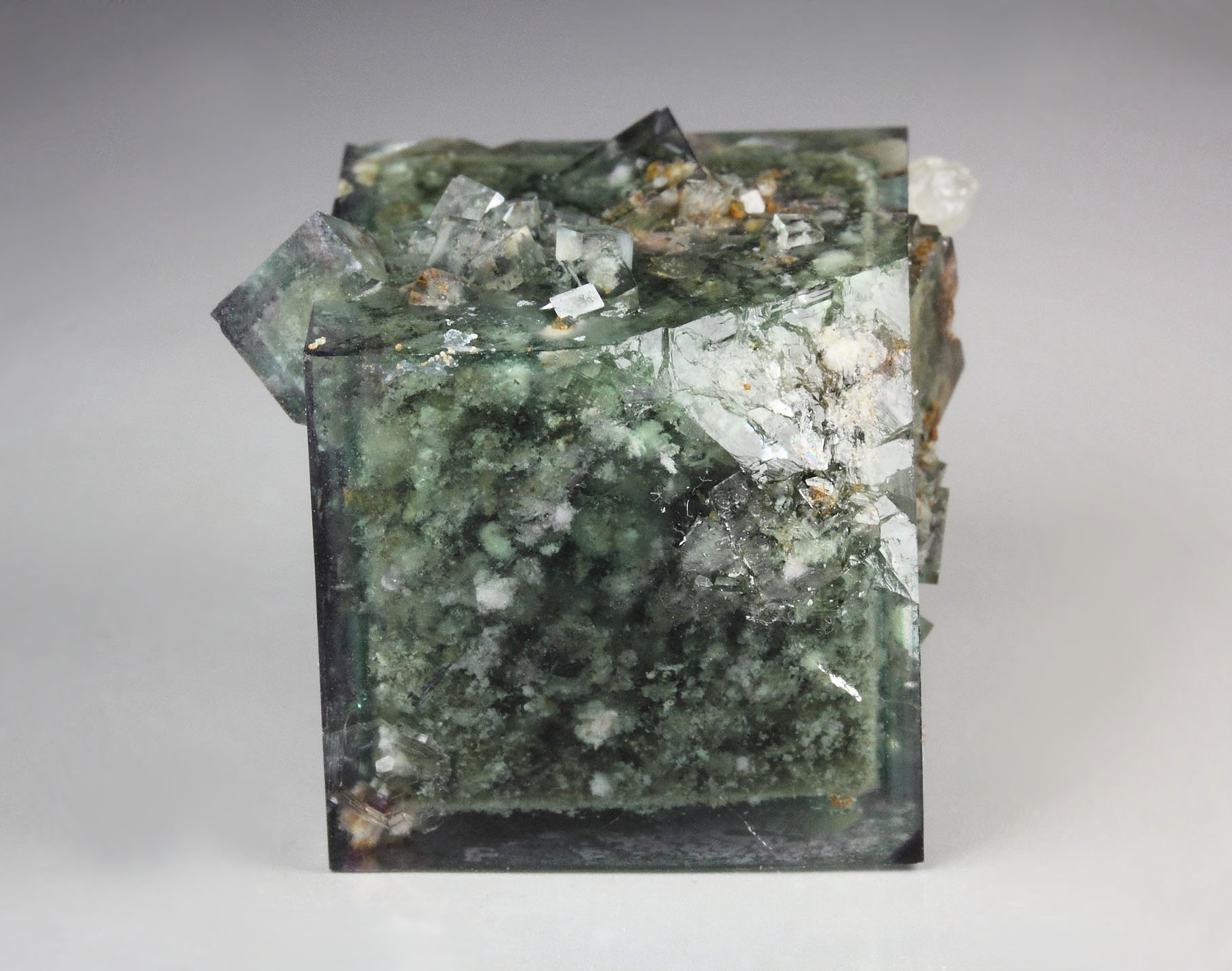 FLUORITE with PHANTOMS, QUARTZ