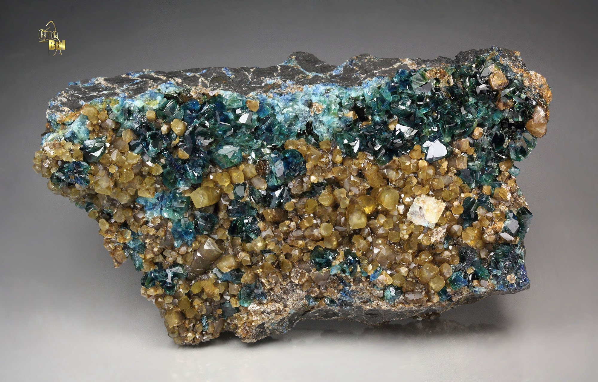 gemmy LAZULITE, SIDERITE, gemmy KULANITE 