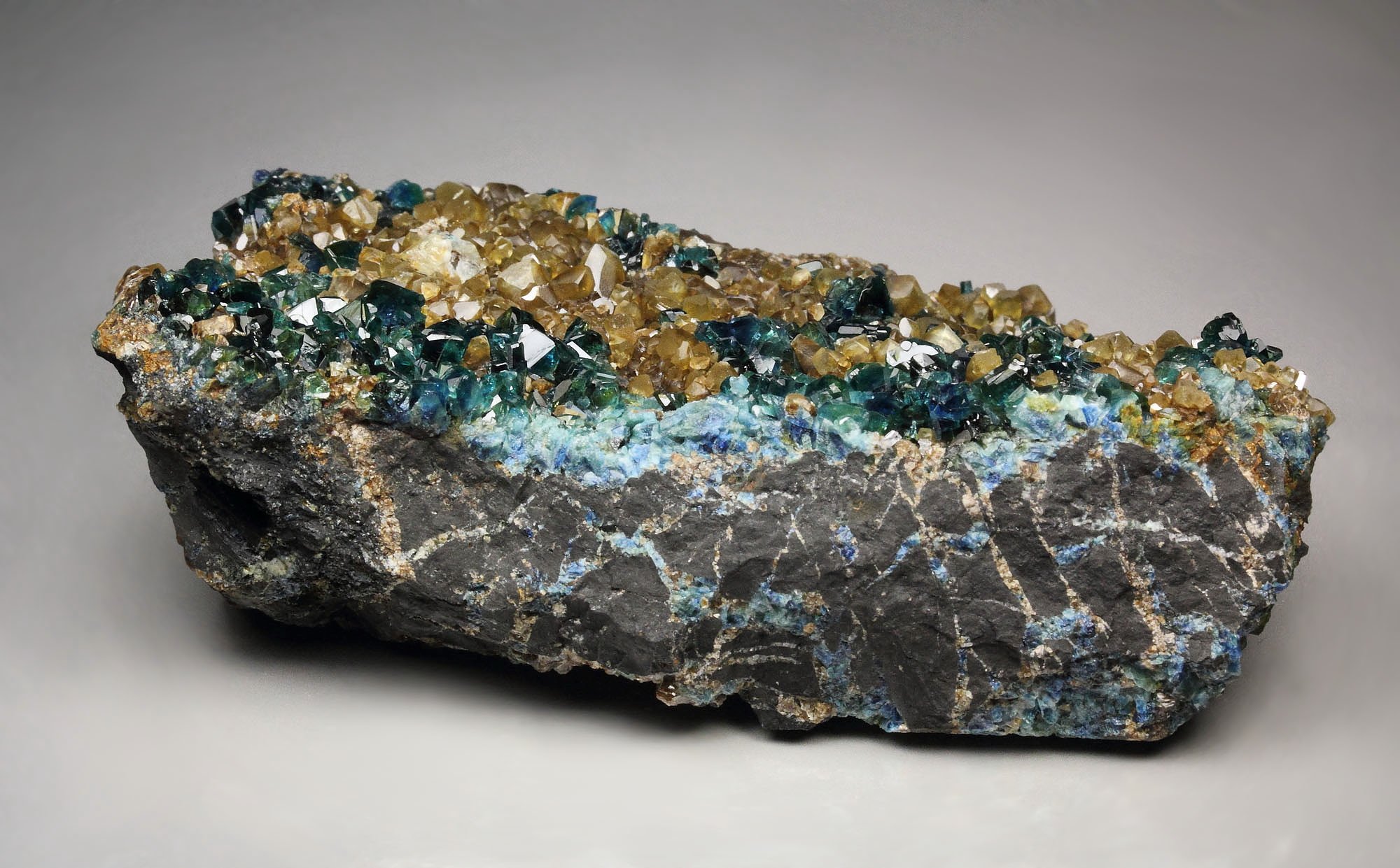 gemmy LAZULITE, SIDERITE, gemmy KULANITE 