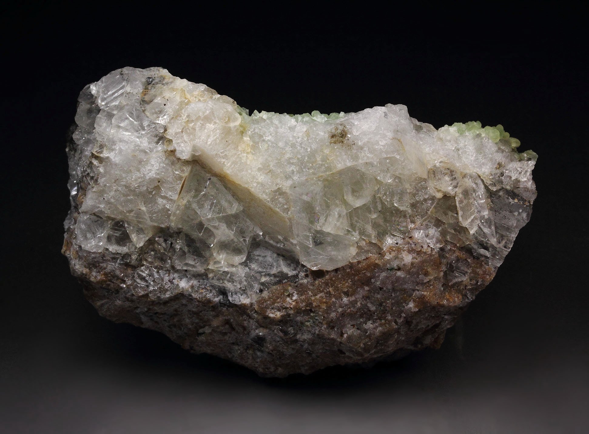 SMITHSONITE, QUARTZ, FLUORITE