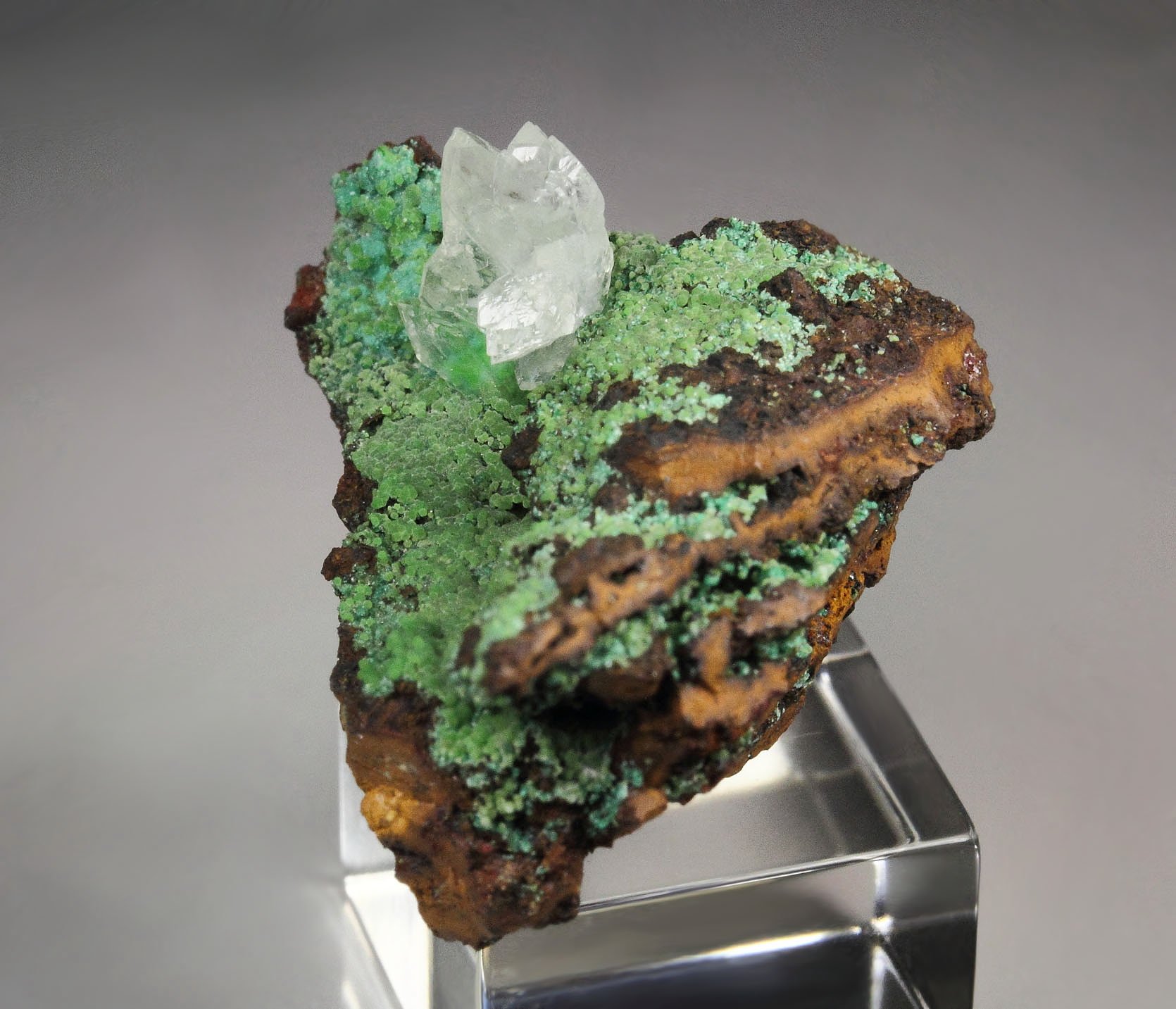 CONICHALCITE, CALCITE