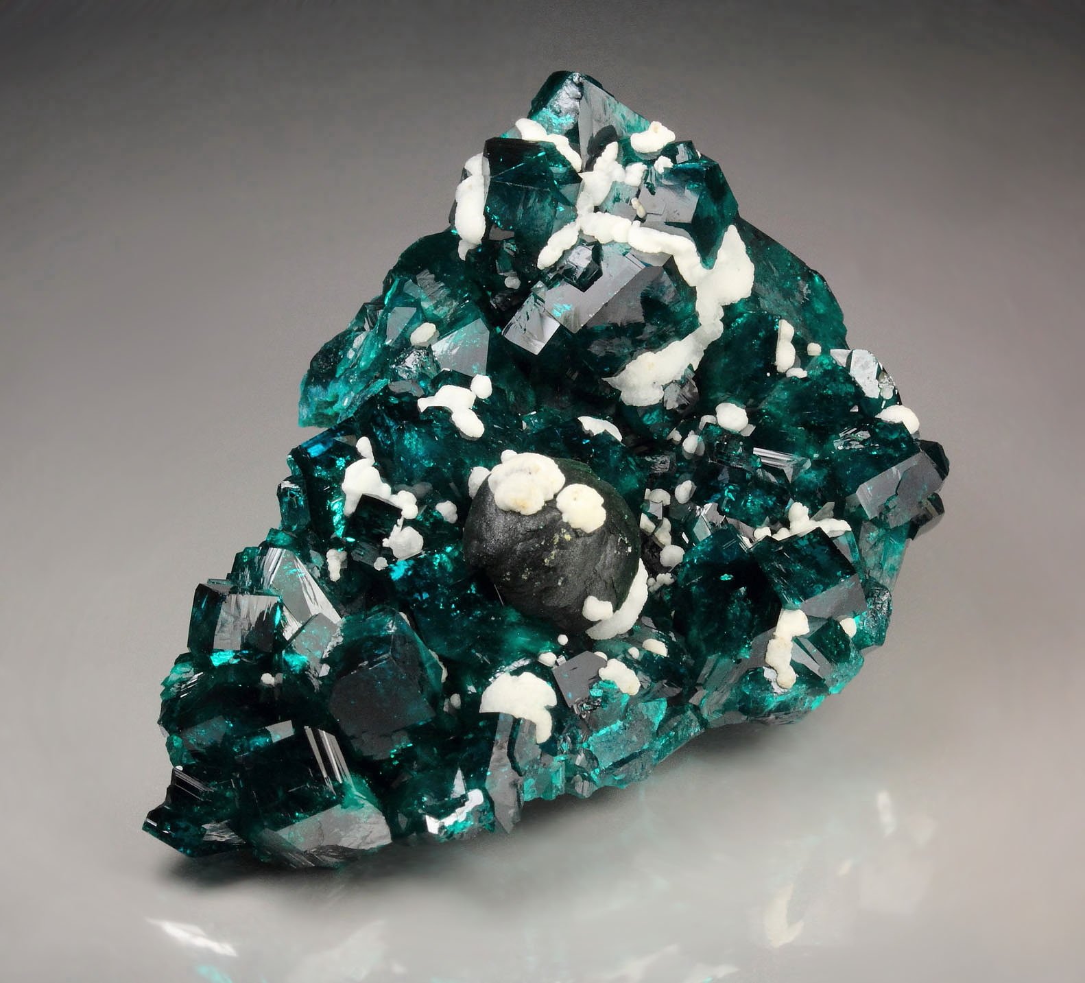 gemmy DIOPTASE, MALACHITE