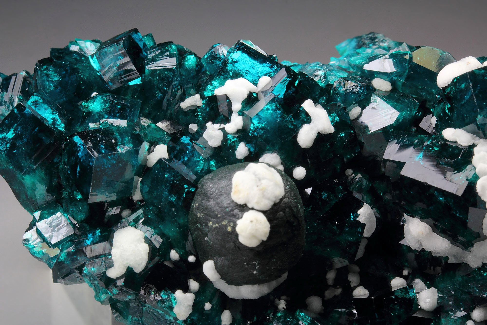 gemmy DIOPTASE, MALACHITE