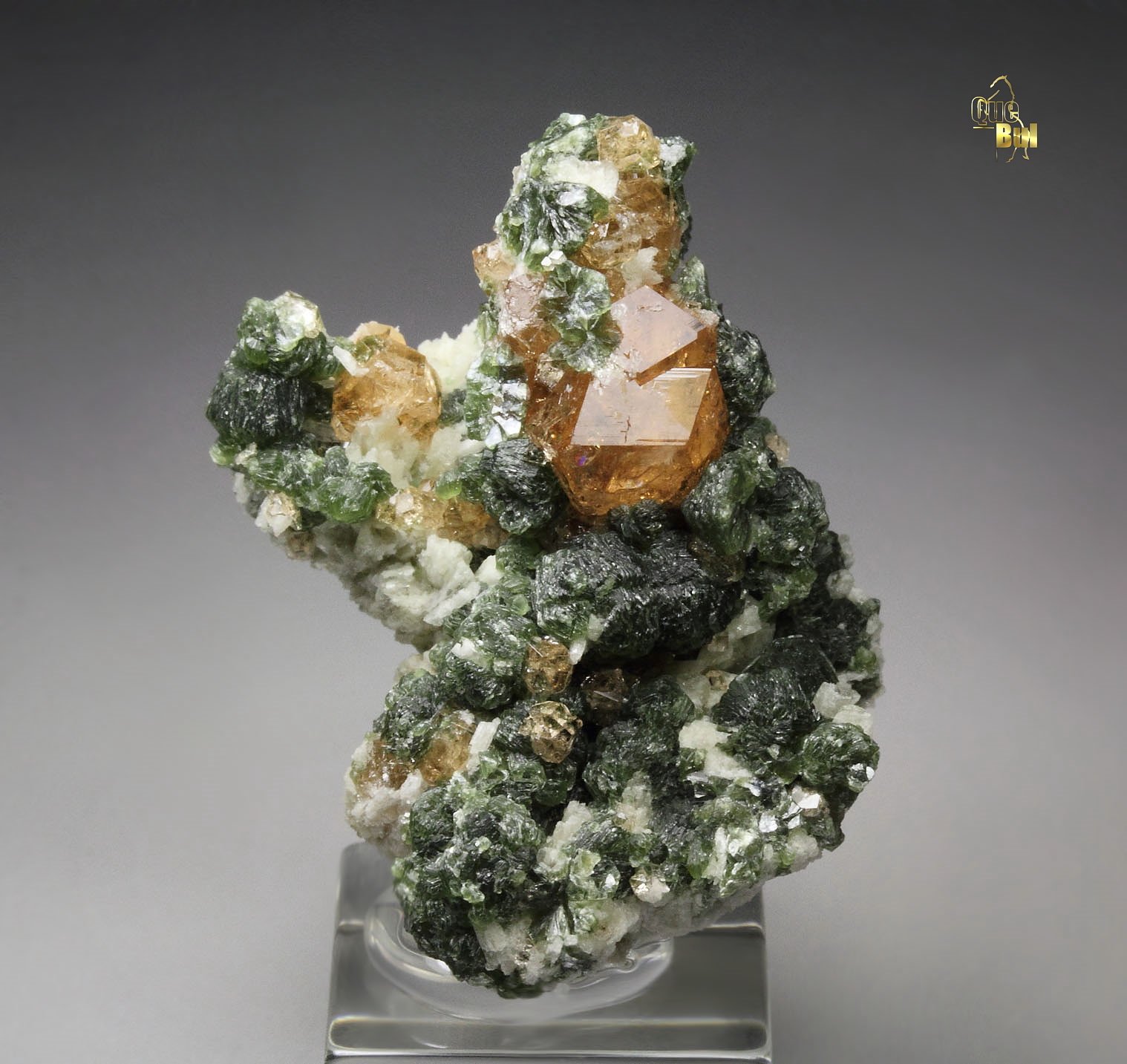 gem GARNET var. GROSSULAR, CLINOCHLORE, DIOPSIDE
