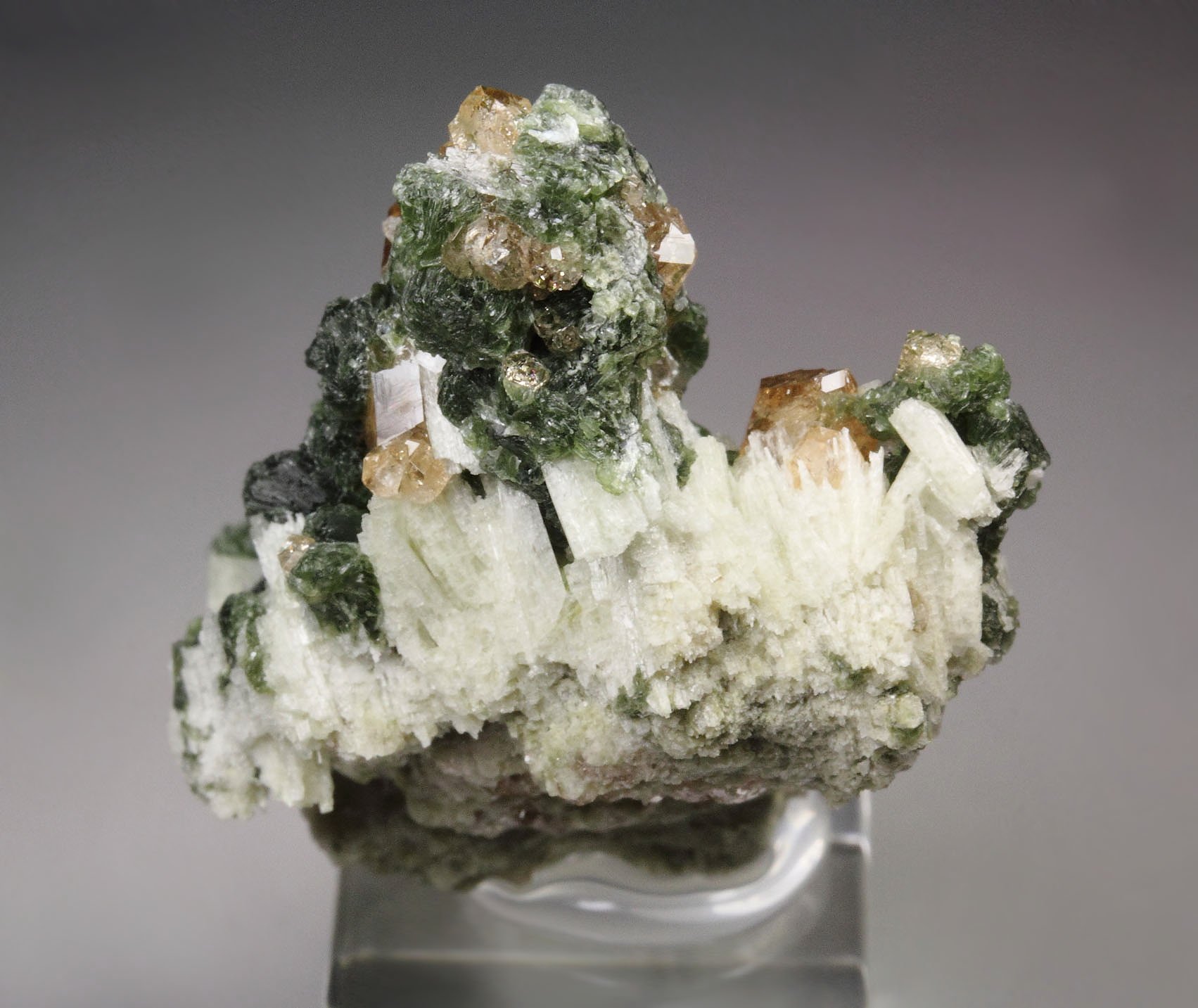 gem GARNET var. GROSSULAR, CLINOCHLORE, DIOPSIDE