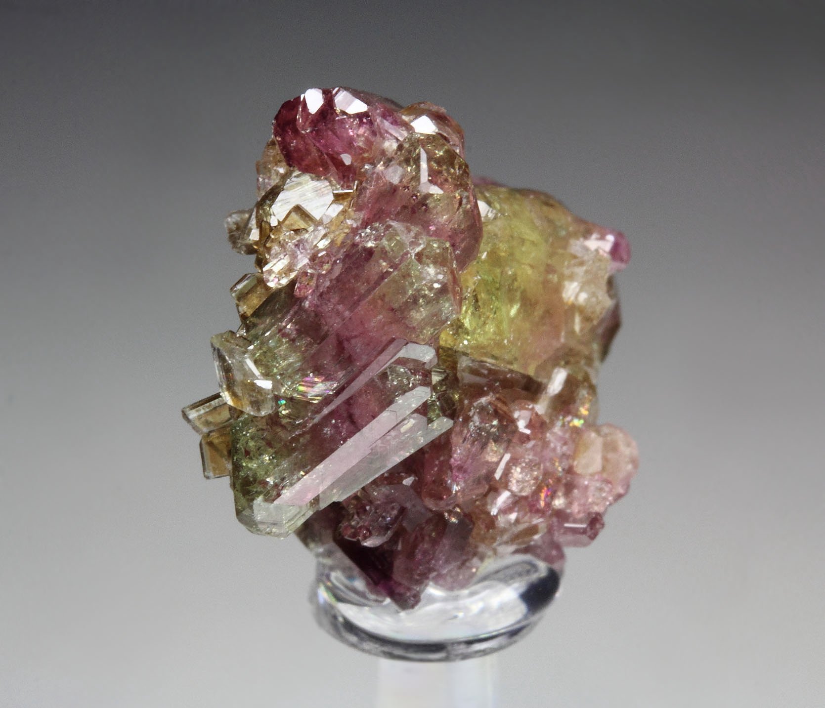 gem bi-terminated VESUVIANITE bi-color