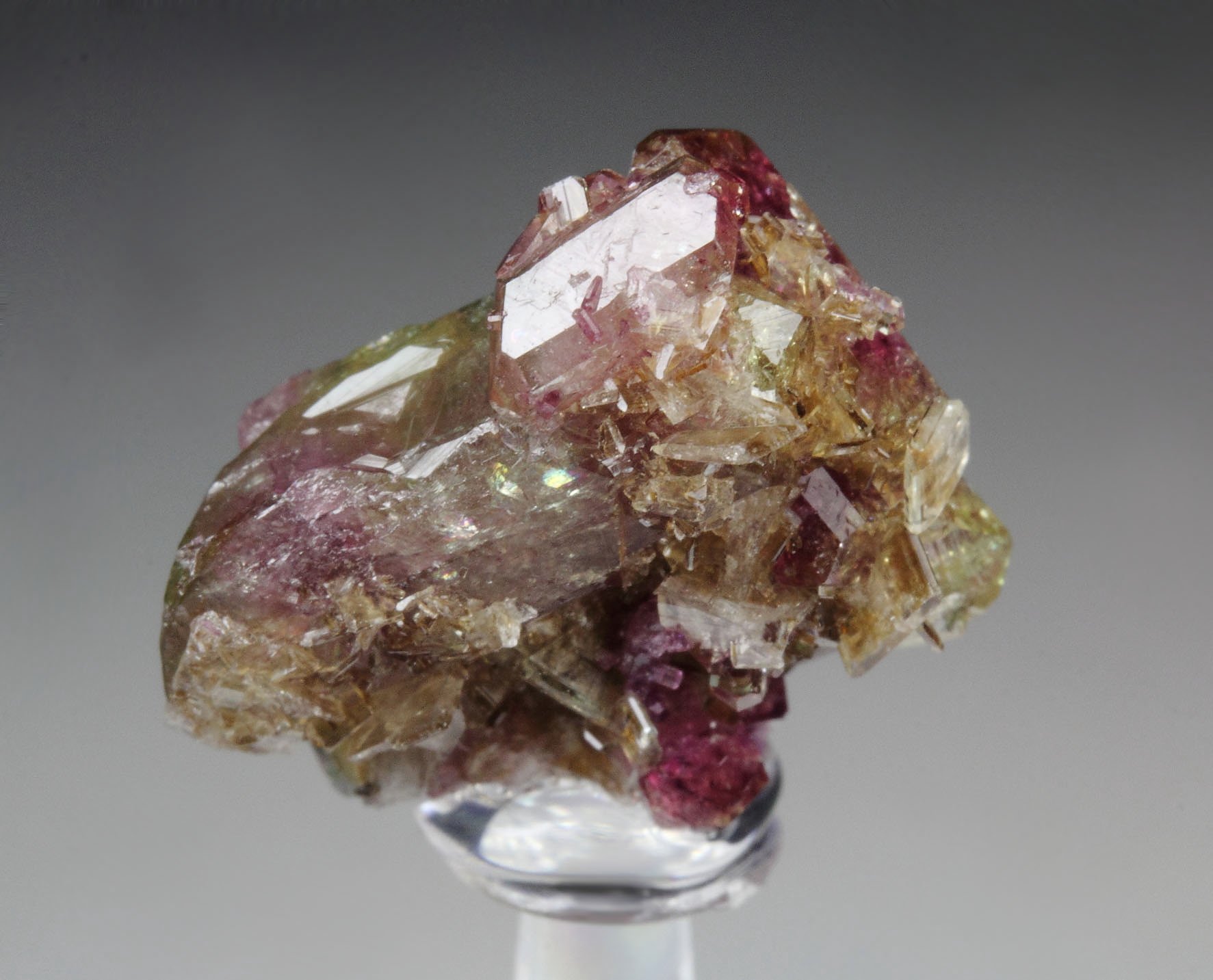 gem bi-terminated VESUVIANITE bi-color