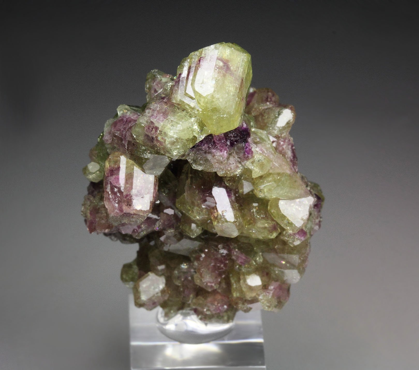 gem bi-terminated VESUVIANITE bi-color