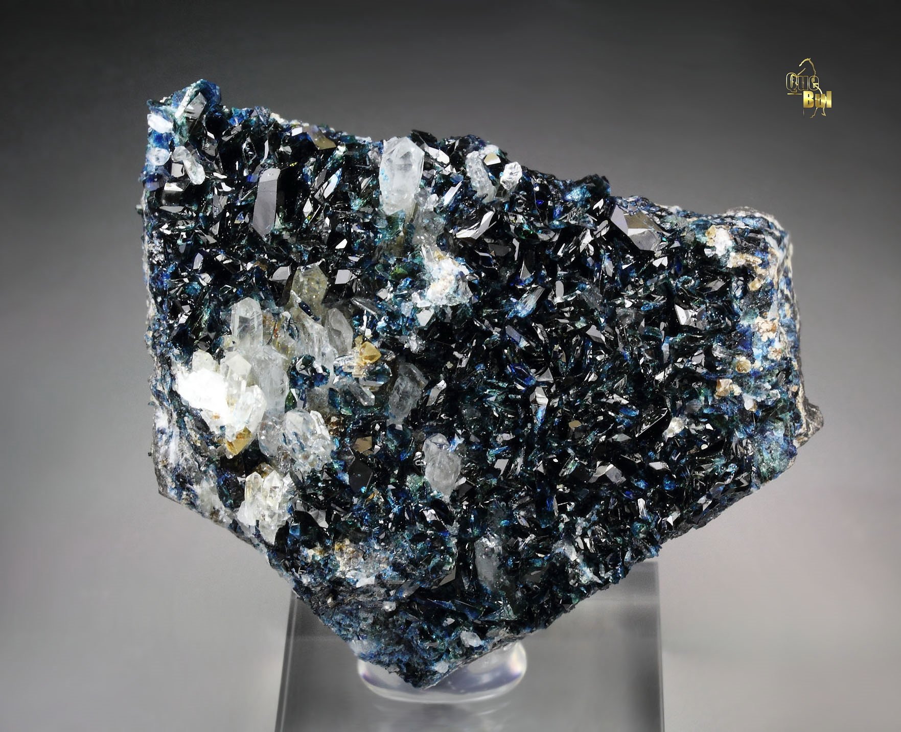 LAZULITE, SIDERITE, QUARTZ