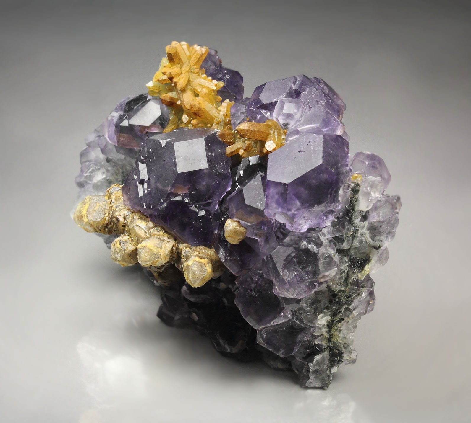 FLUORITE, QUARTZ