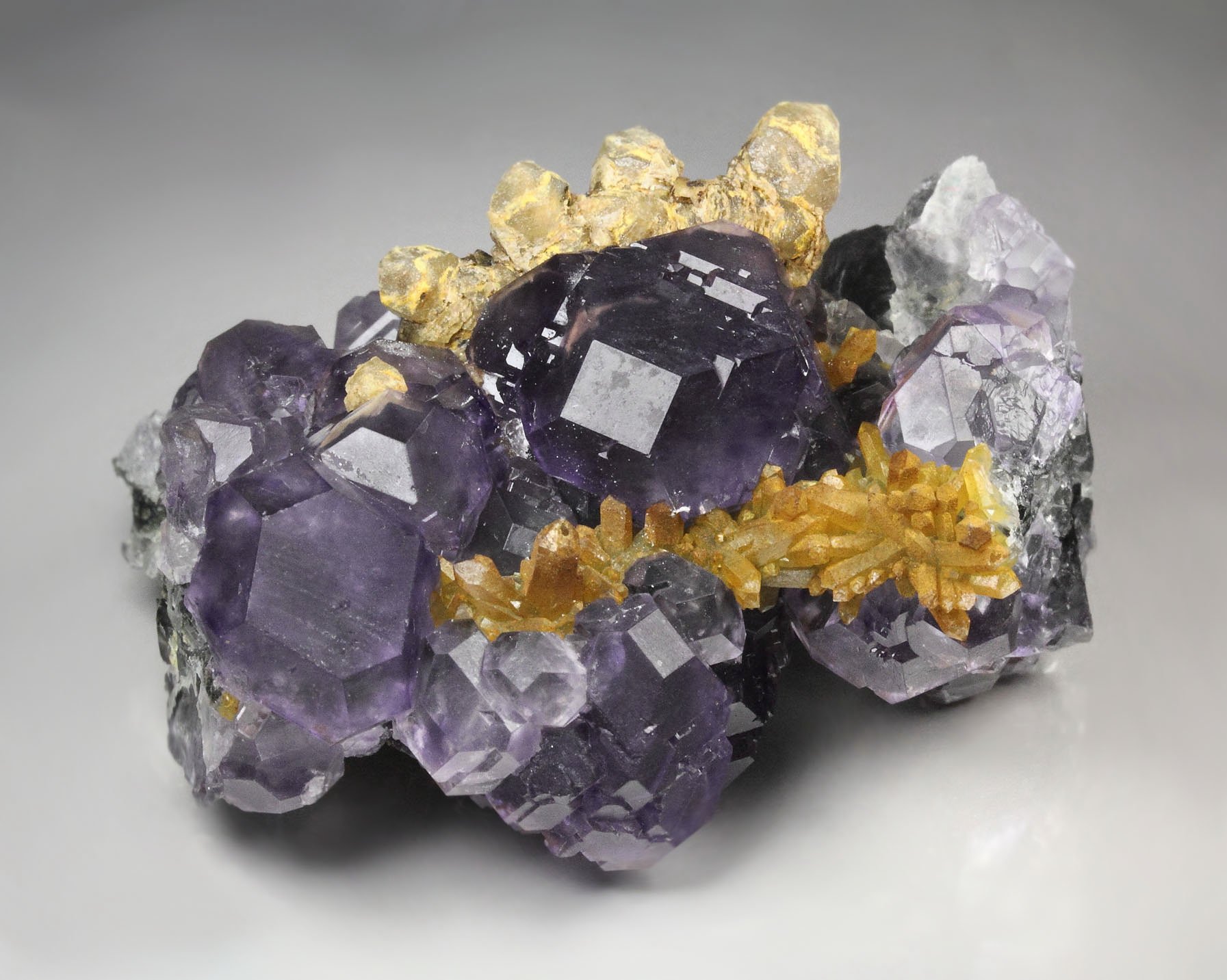 FLUORITE, QUARTZ