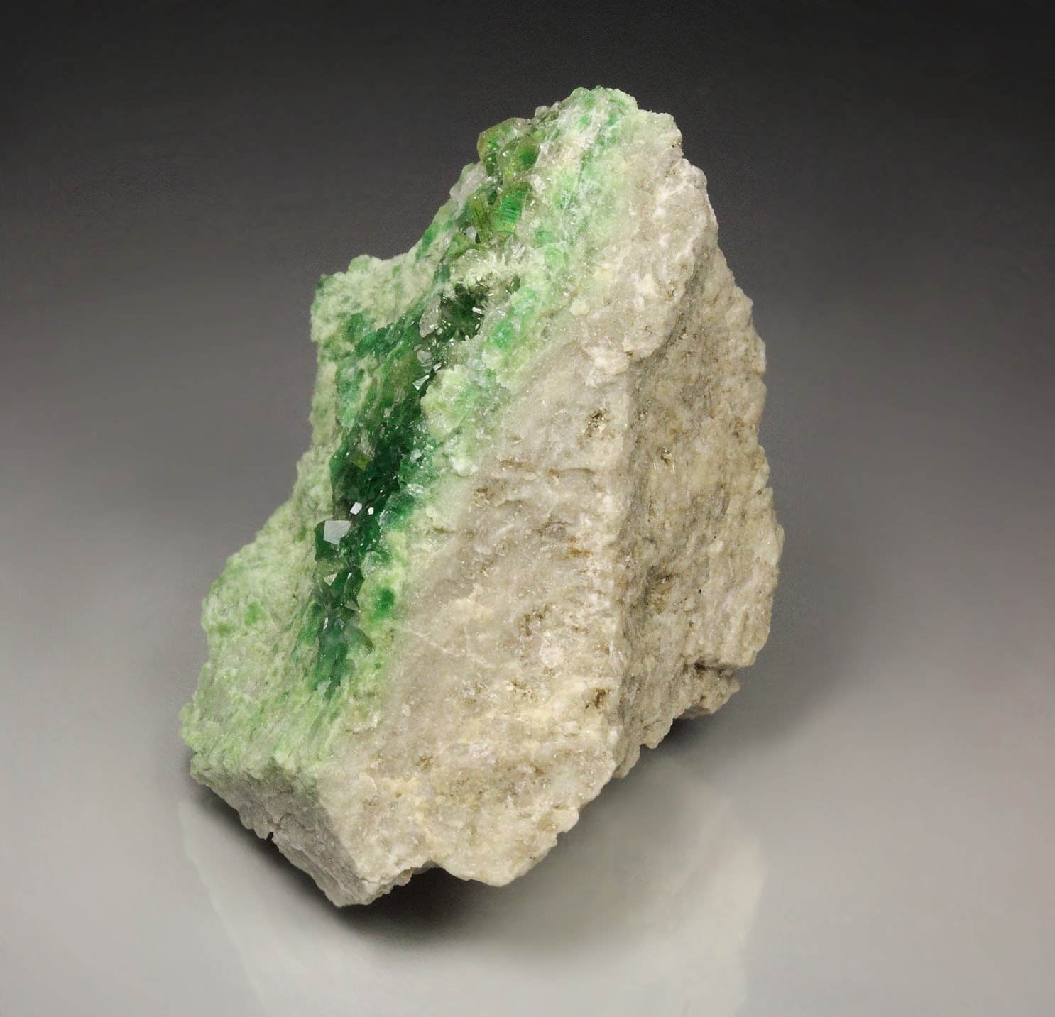 gem GARNET var. GROSSULAR var. CHROMIAN, DIOPSIDE