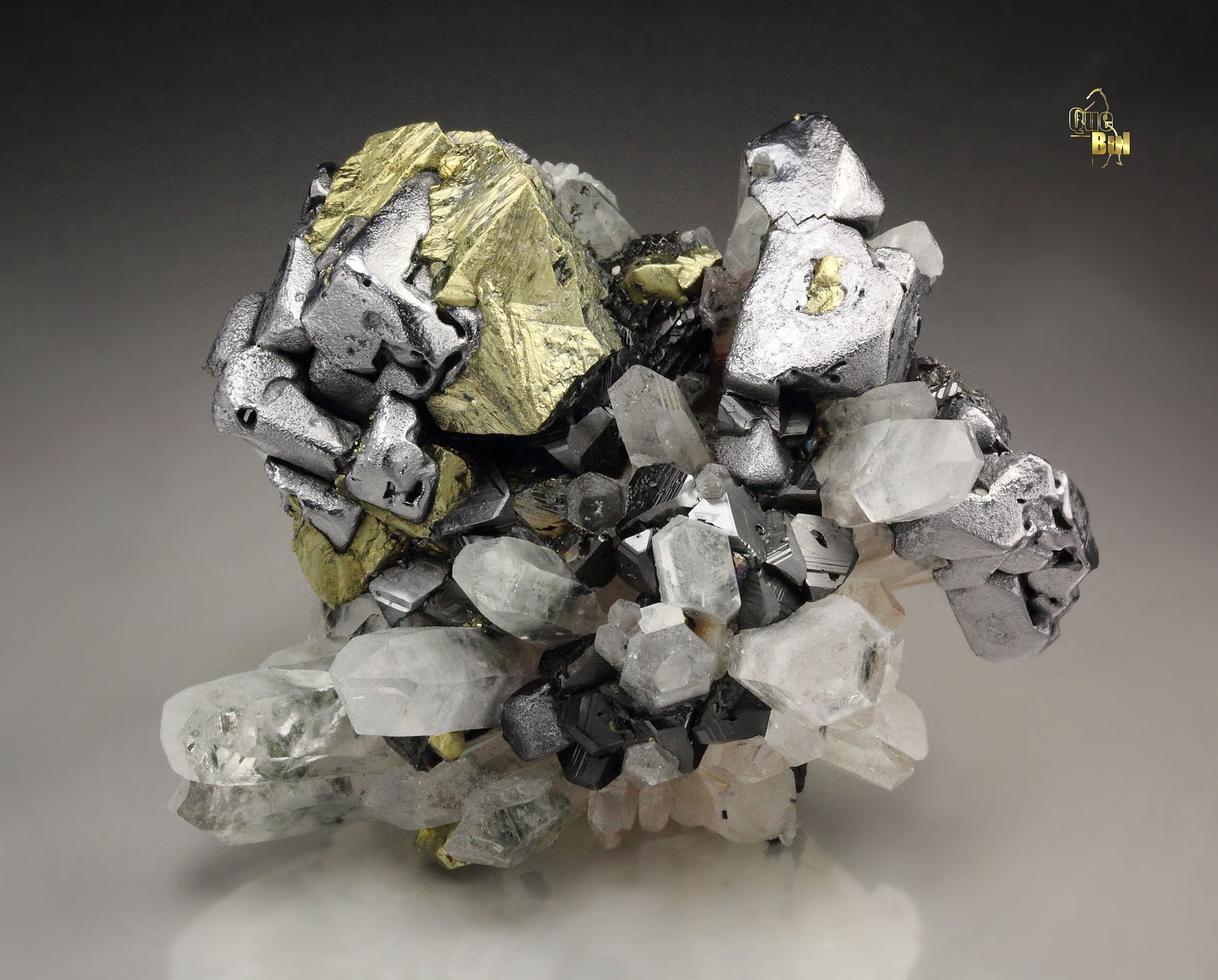 skeletal GALENA, CHALCOPYRITE, QUARTZ, SPHALERITE 