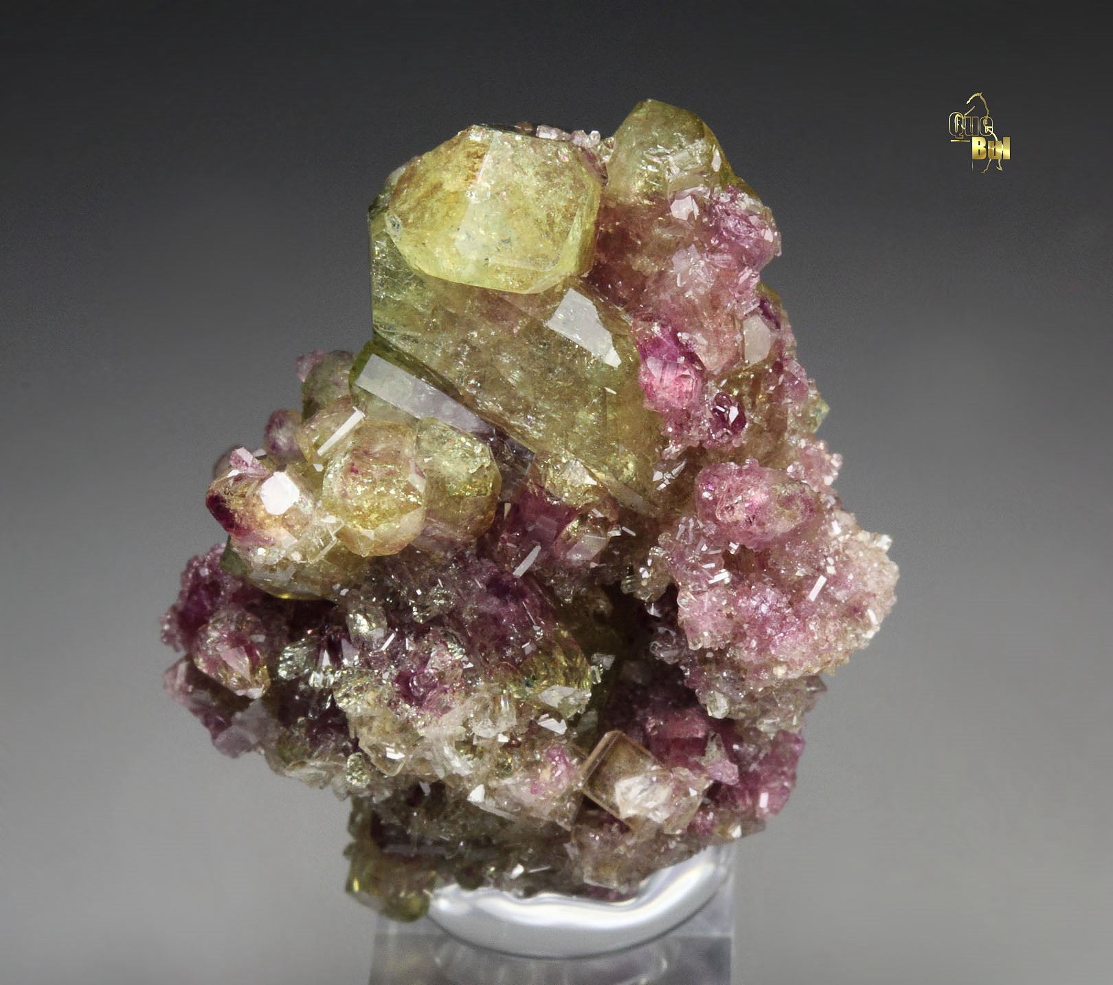 gem bi-terminated VESUVIANITE bi-color, DIOPSIDE