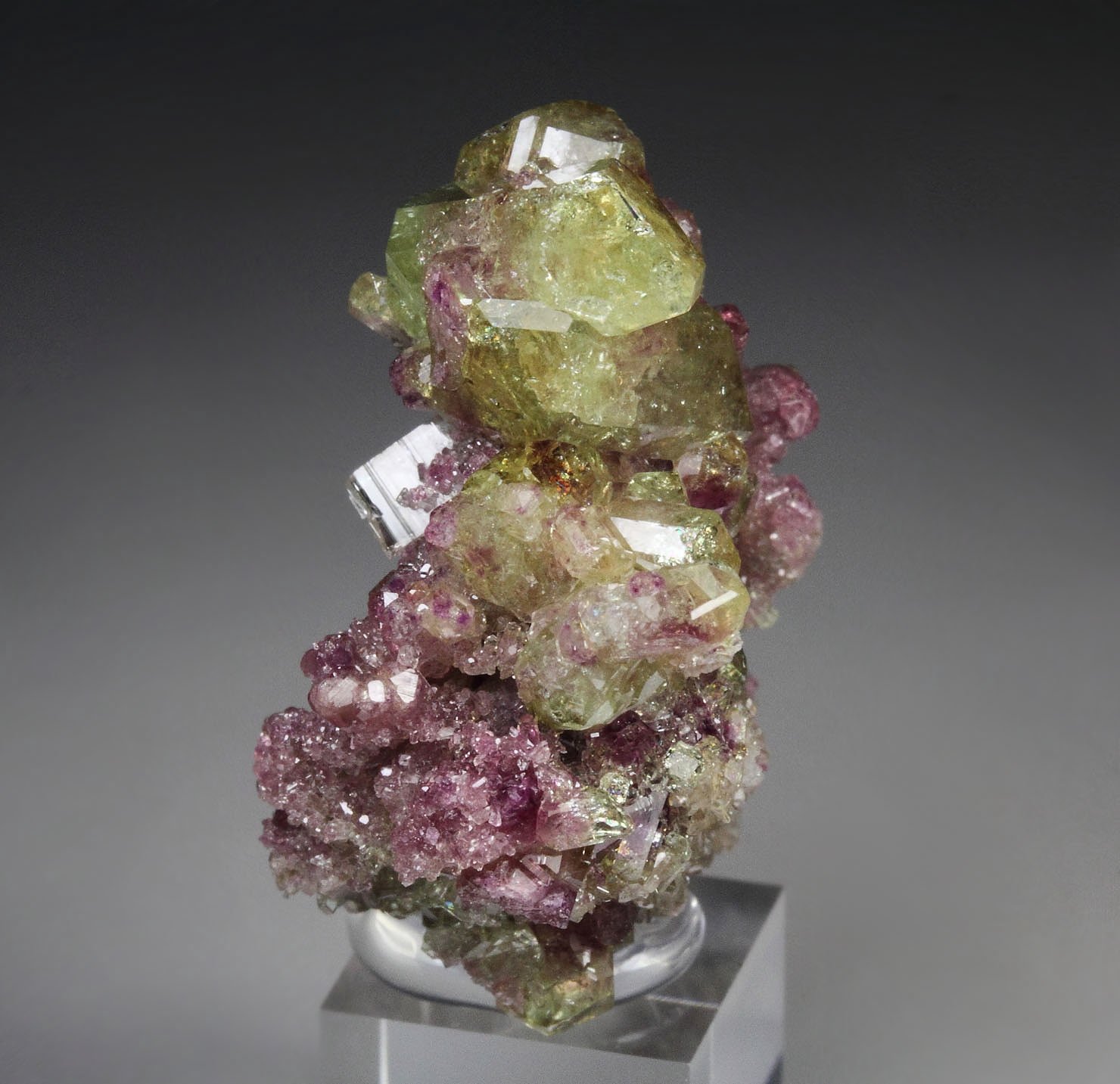 gem bi-terminated VESUVIANITE bi-color, DIOPSIDE