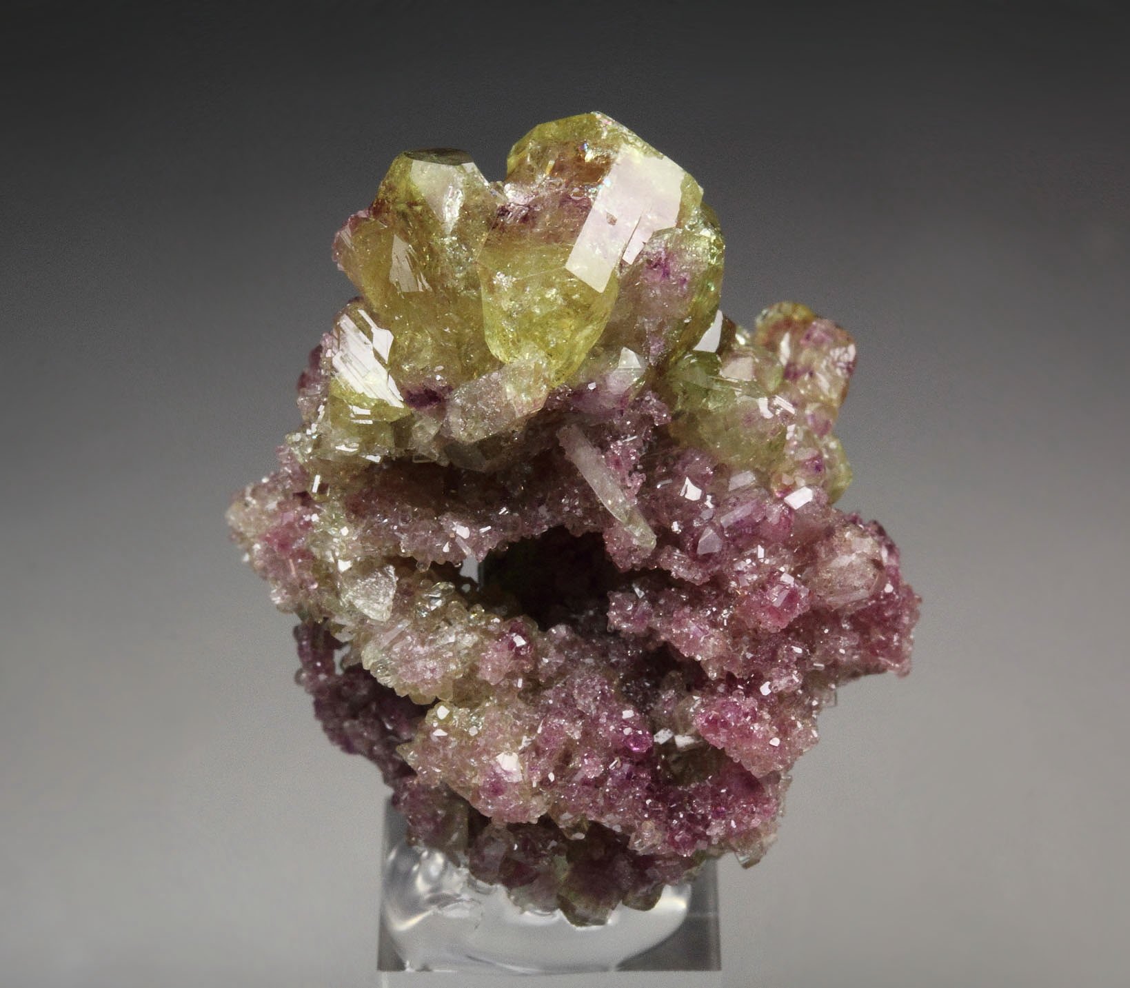 gem bi-terminated VESUVIANITE bi-color, DIOPSIDE