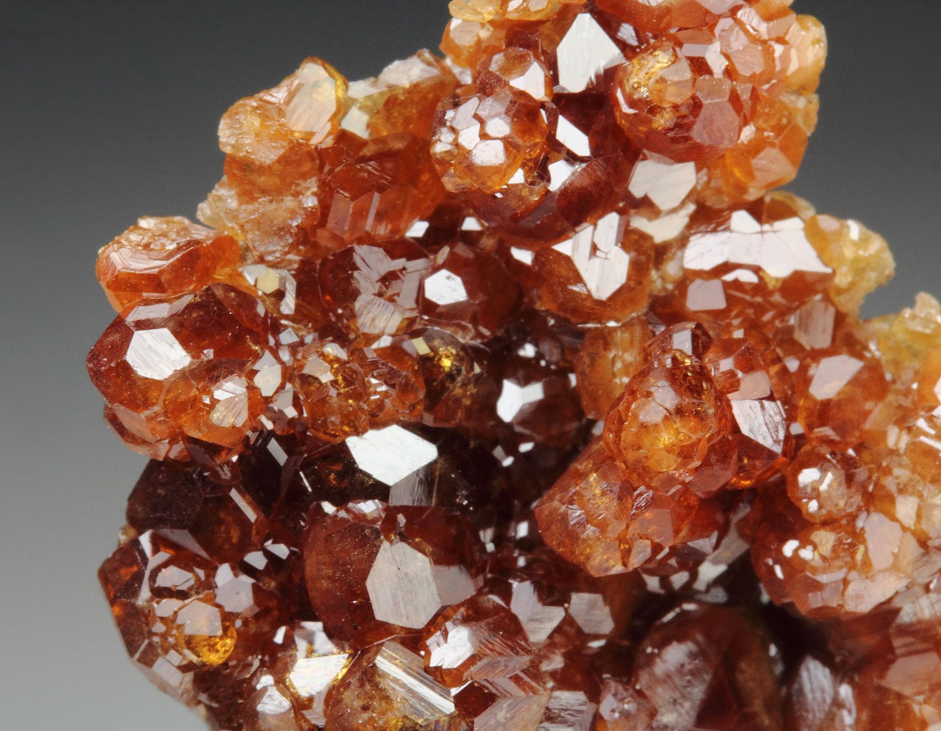 gem GARNET var. HESSONITE, DIOPSIDE