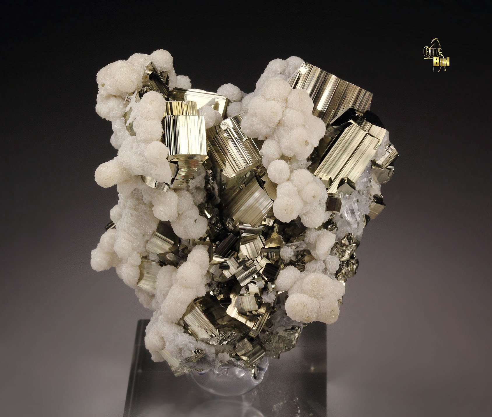 PYRITE, CALCITE