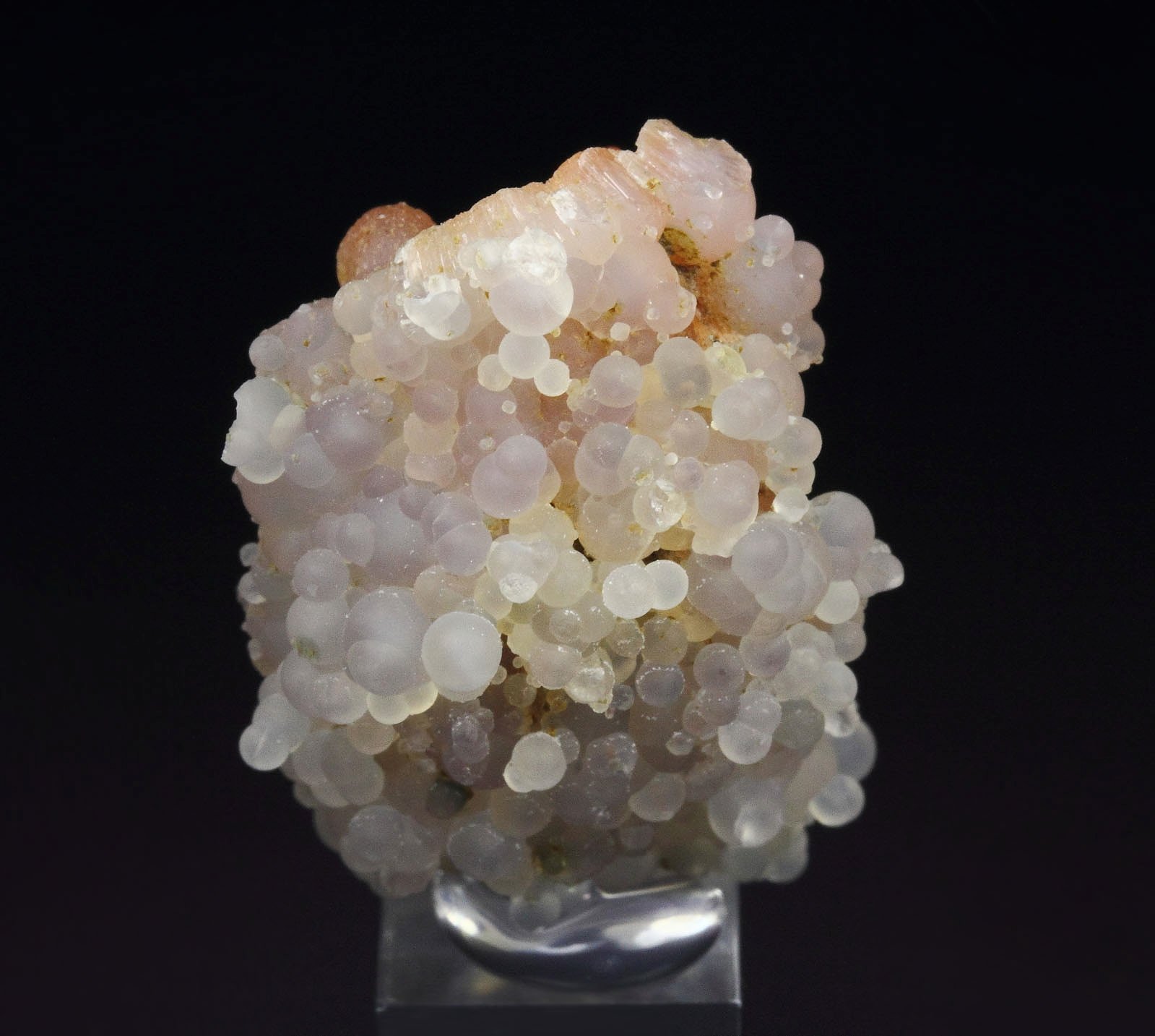 orange SCOLECITE, CHALCEDONY