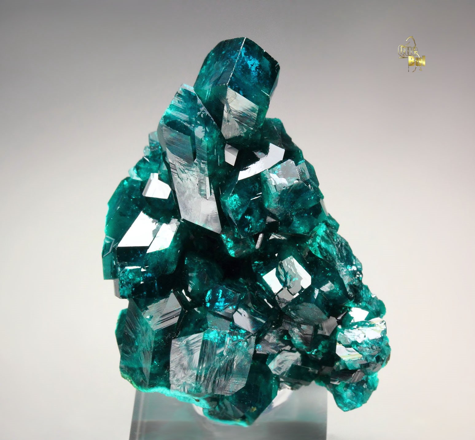 gem DIOPTASE bi-terminated