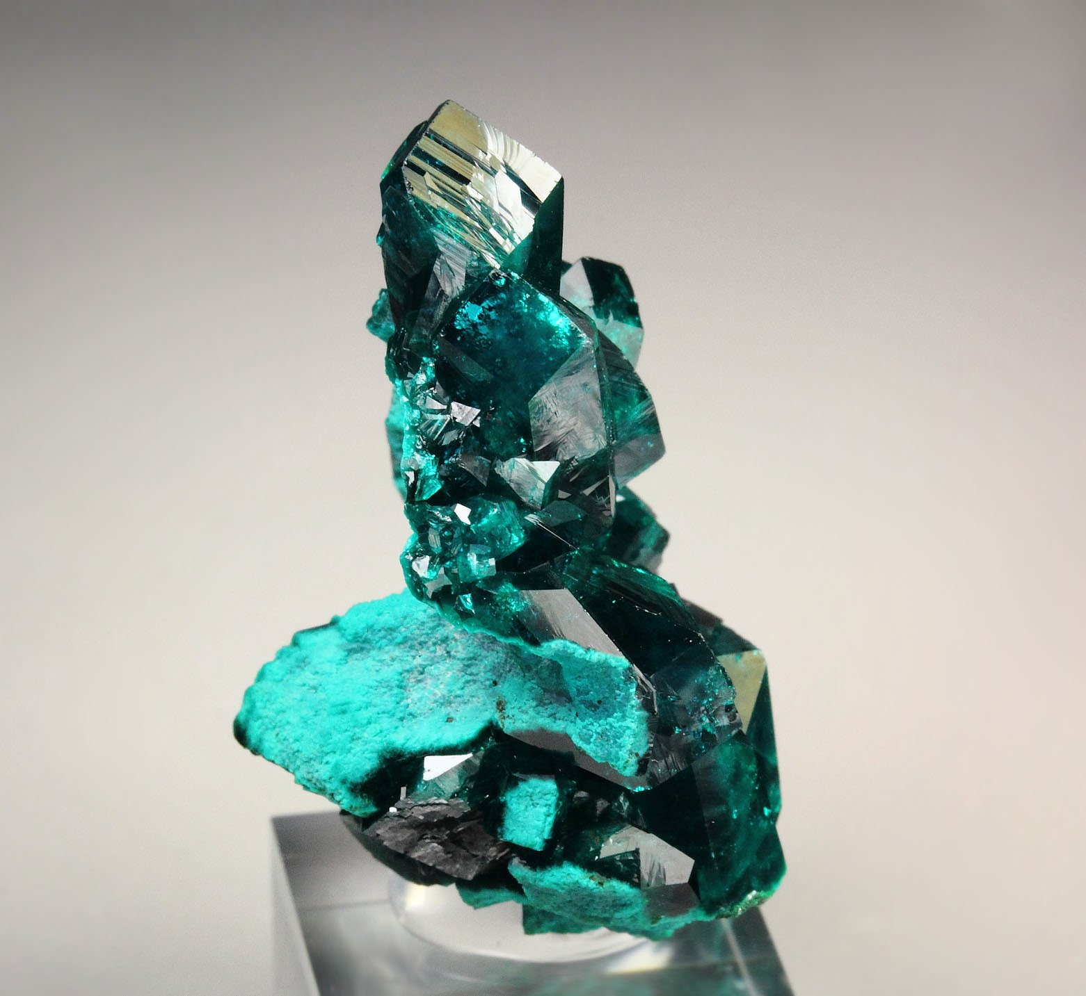 gem DIOPTASE bi-terminated