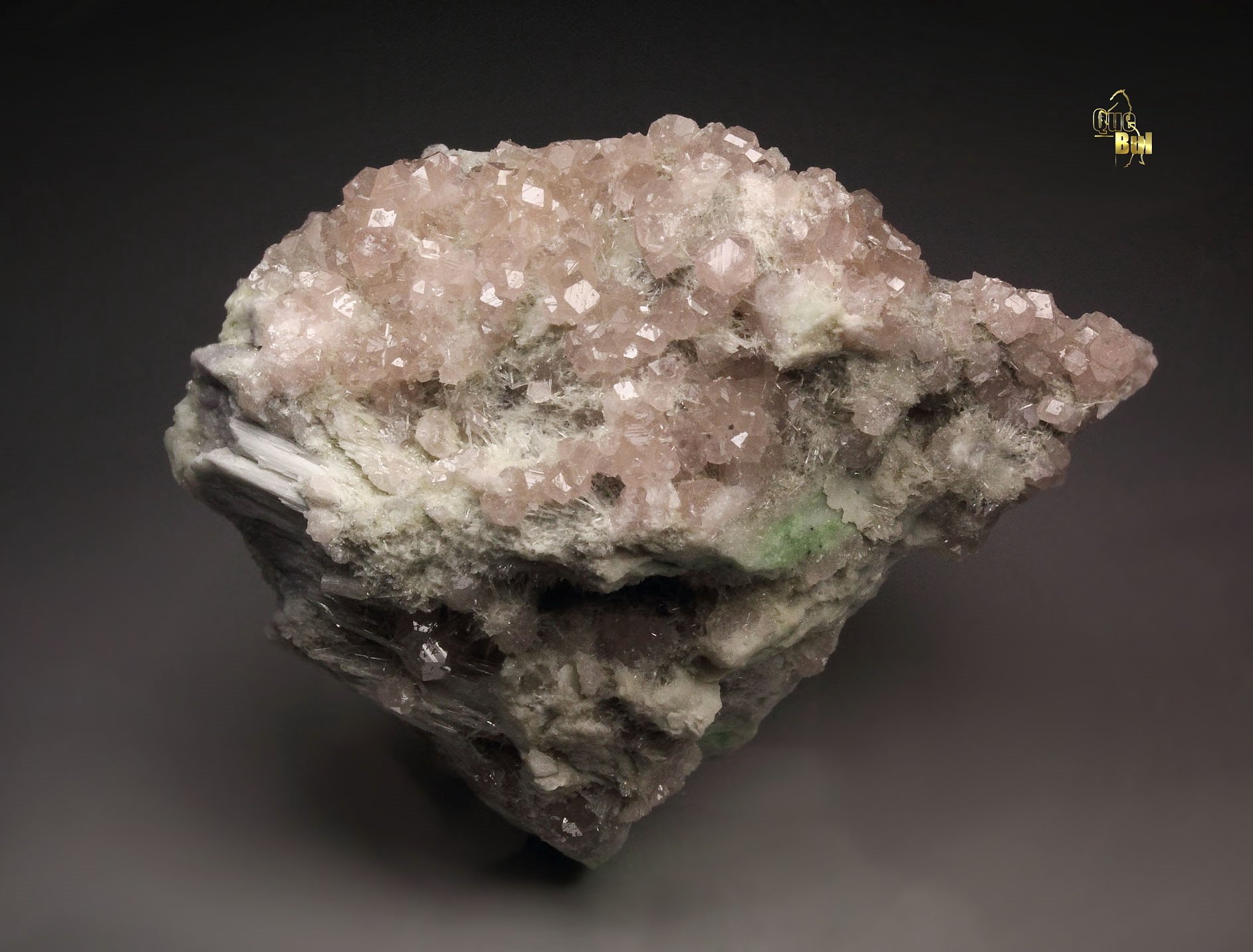 gem pink GARNET var. GROSSULAR, DIOPSIDE