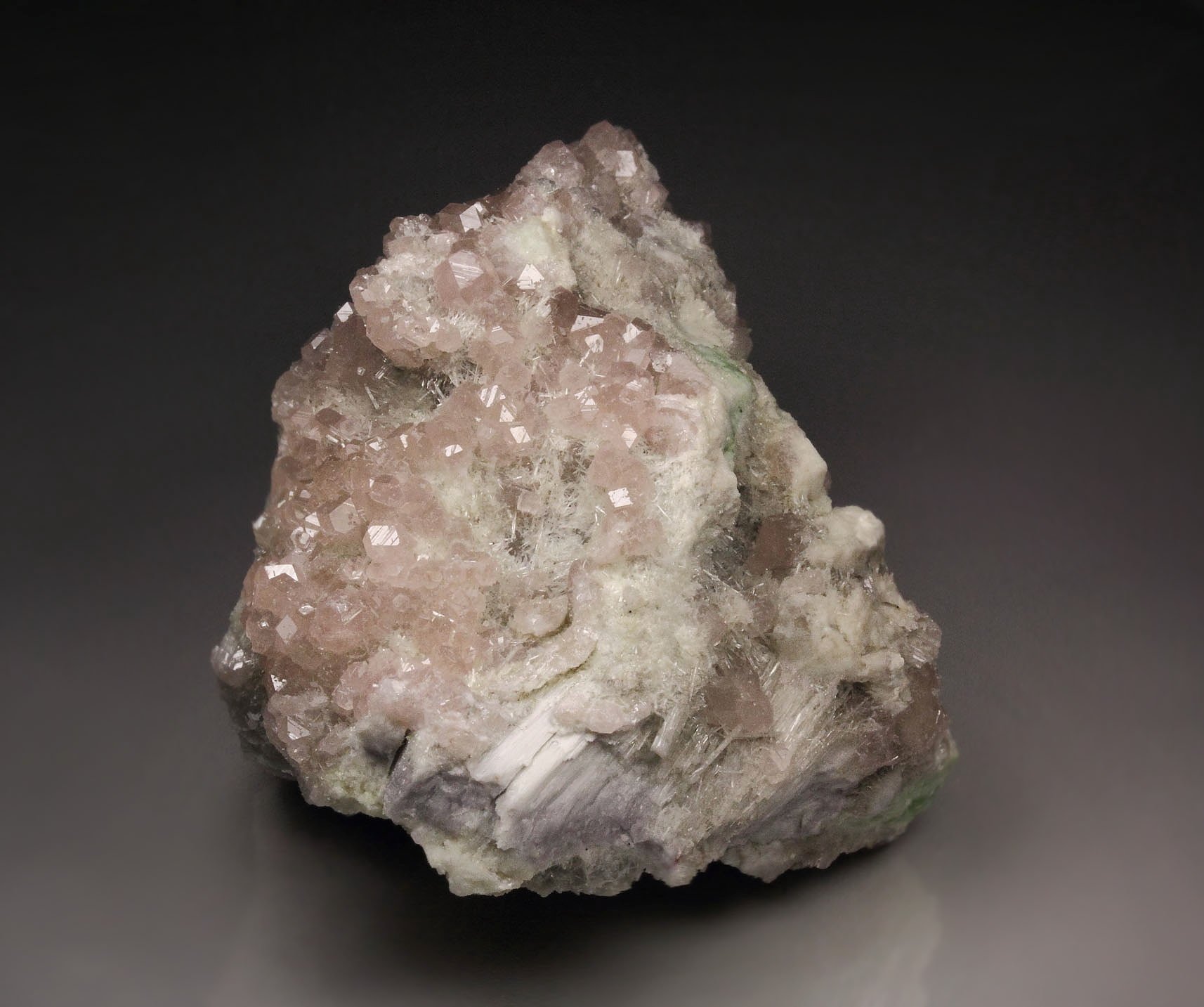 gem pink GARNET var. GROSSULAR, DIOPSIDE