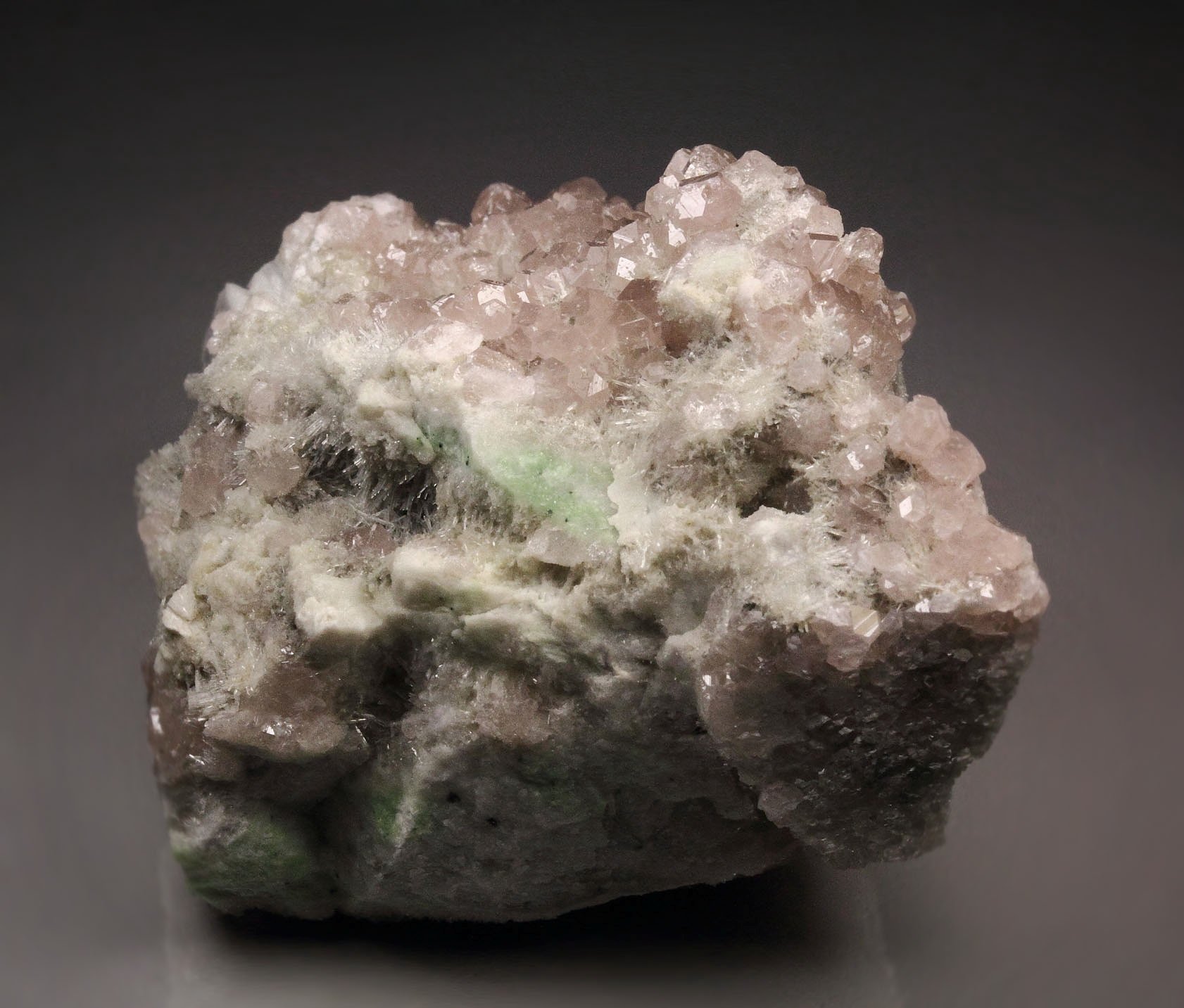 gem pink GARNET var. GROSSULAR, DIOPSIDE