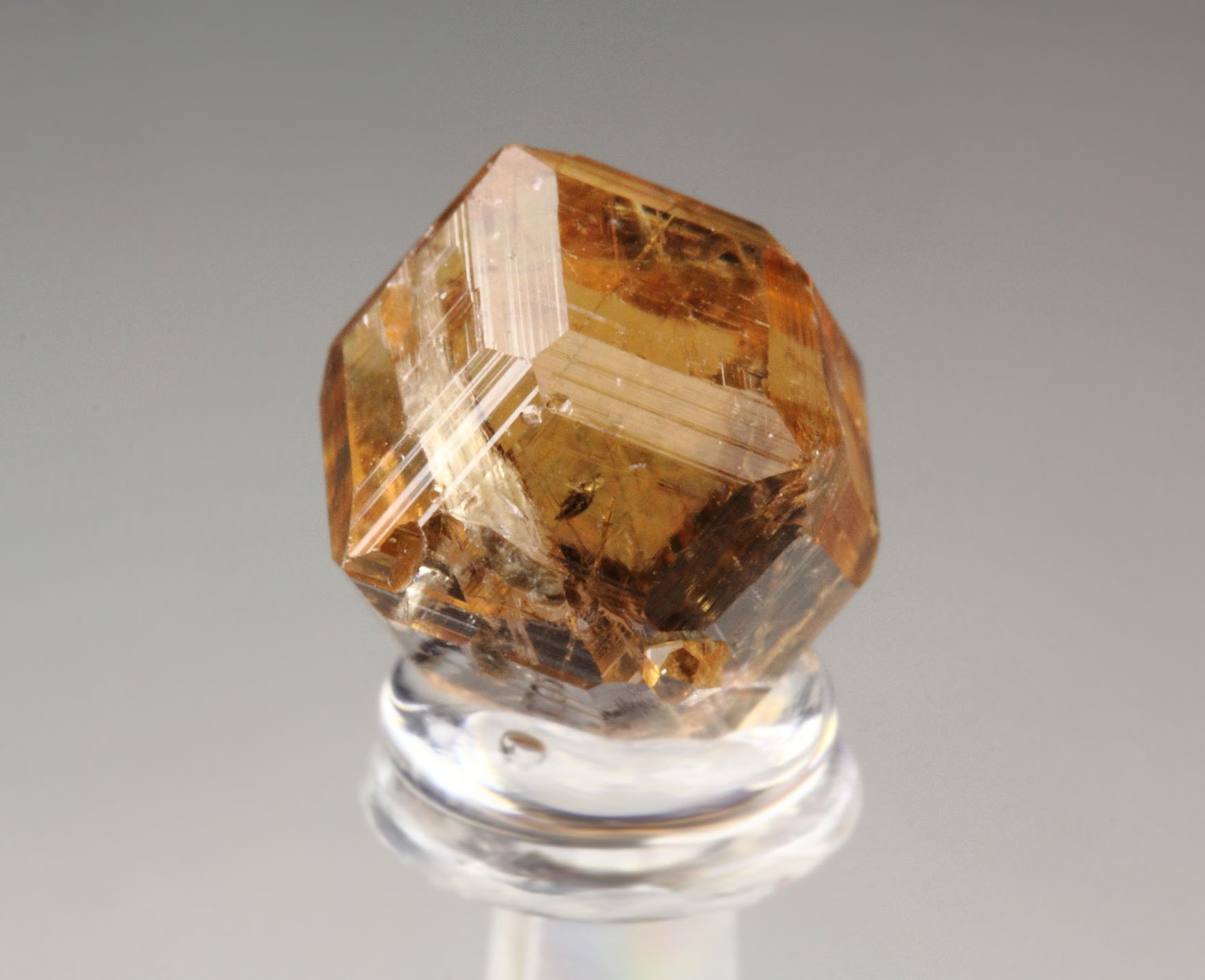 gem GARNET var. GROSSULAR with DIOPSIDE inclusions