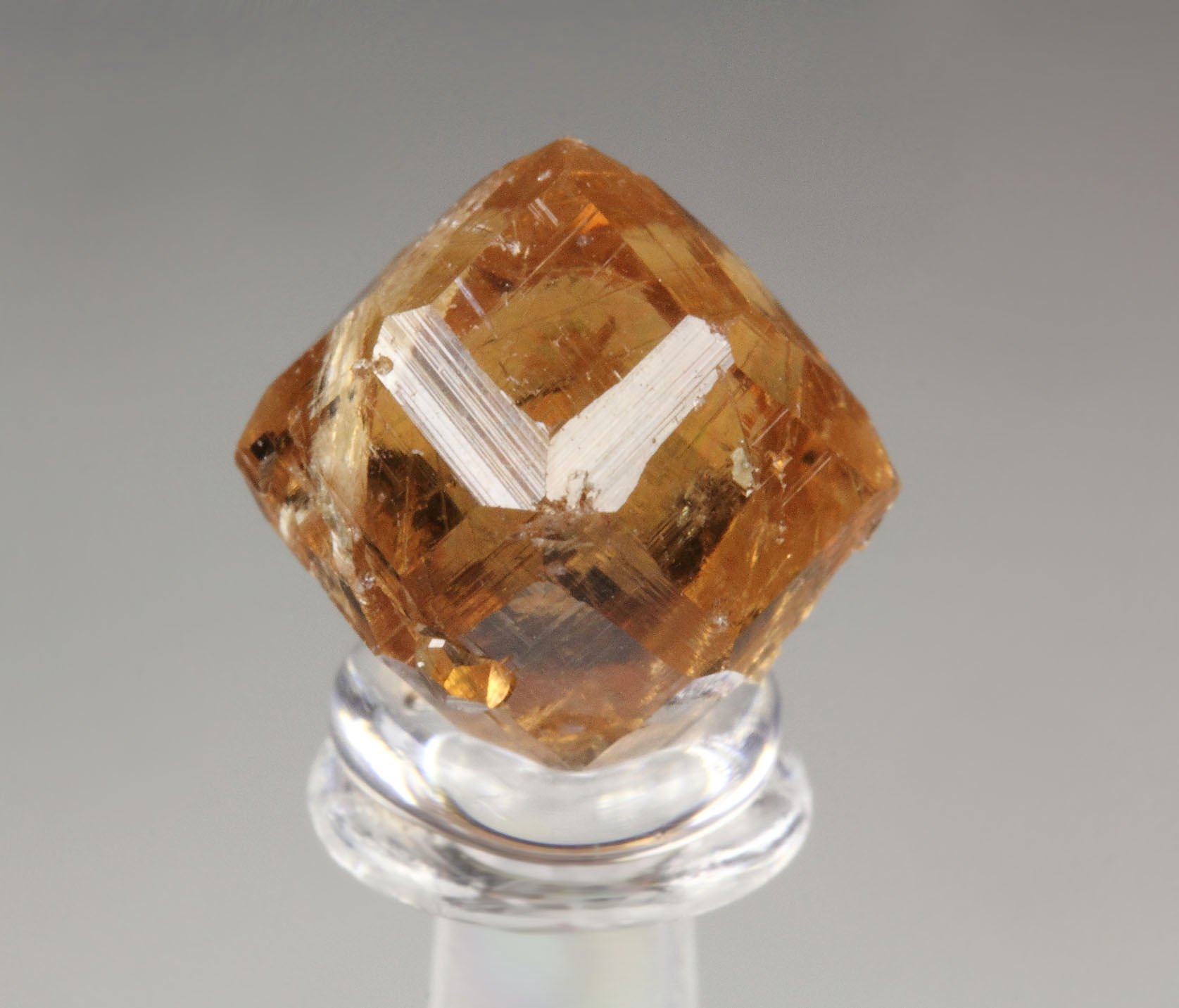 gem GARNET var. GROSSULAR with DIOPSIDE inclusions