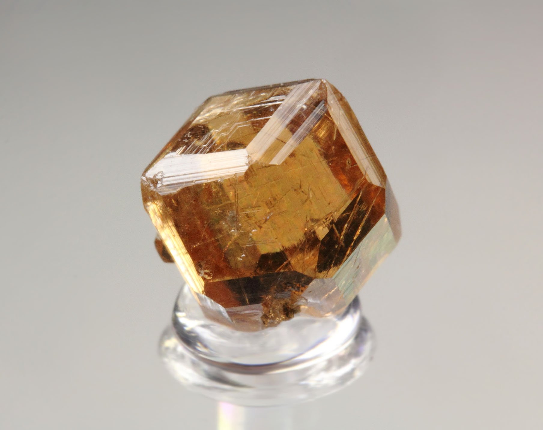 gem GARNET var. GROSSULAR with DIOPSIDE inclusions