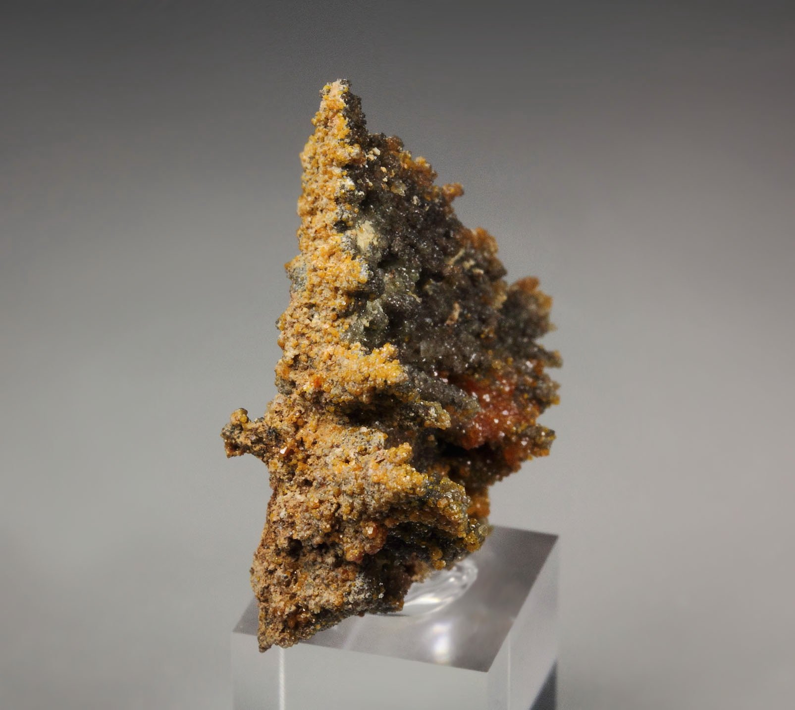 WILLEMITE pseudomorph after DESCLOIZITE, MIMETITE 