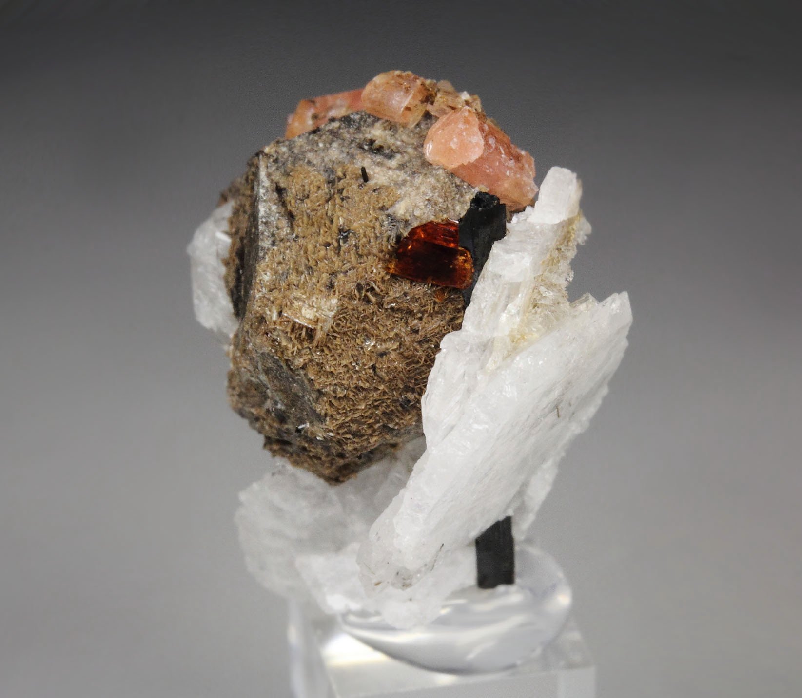 CATAPLEIITE pseudomorph after SODALITE, MANGANONEPTUNITE, SERANDITE, AEGIRINE, ALBITE 