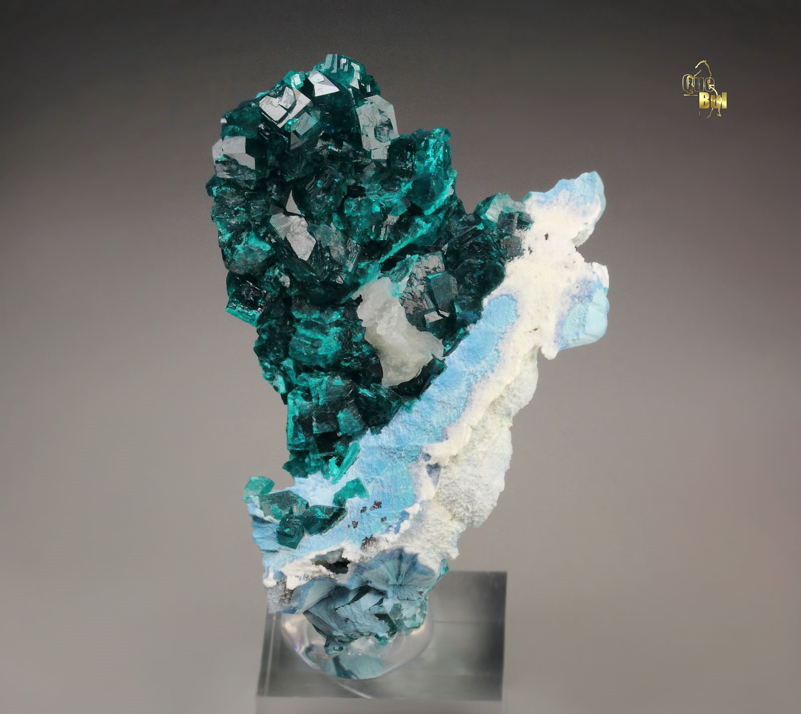 DIOPTASE, SHATTUCKITE, CALCITE