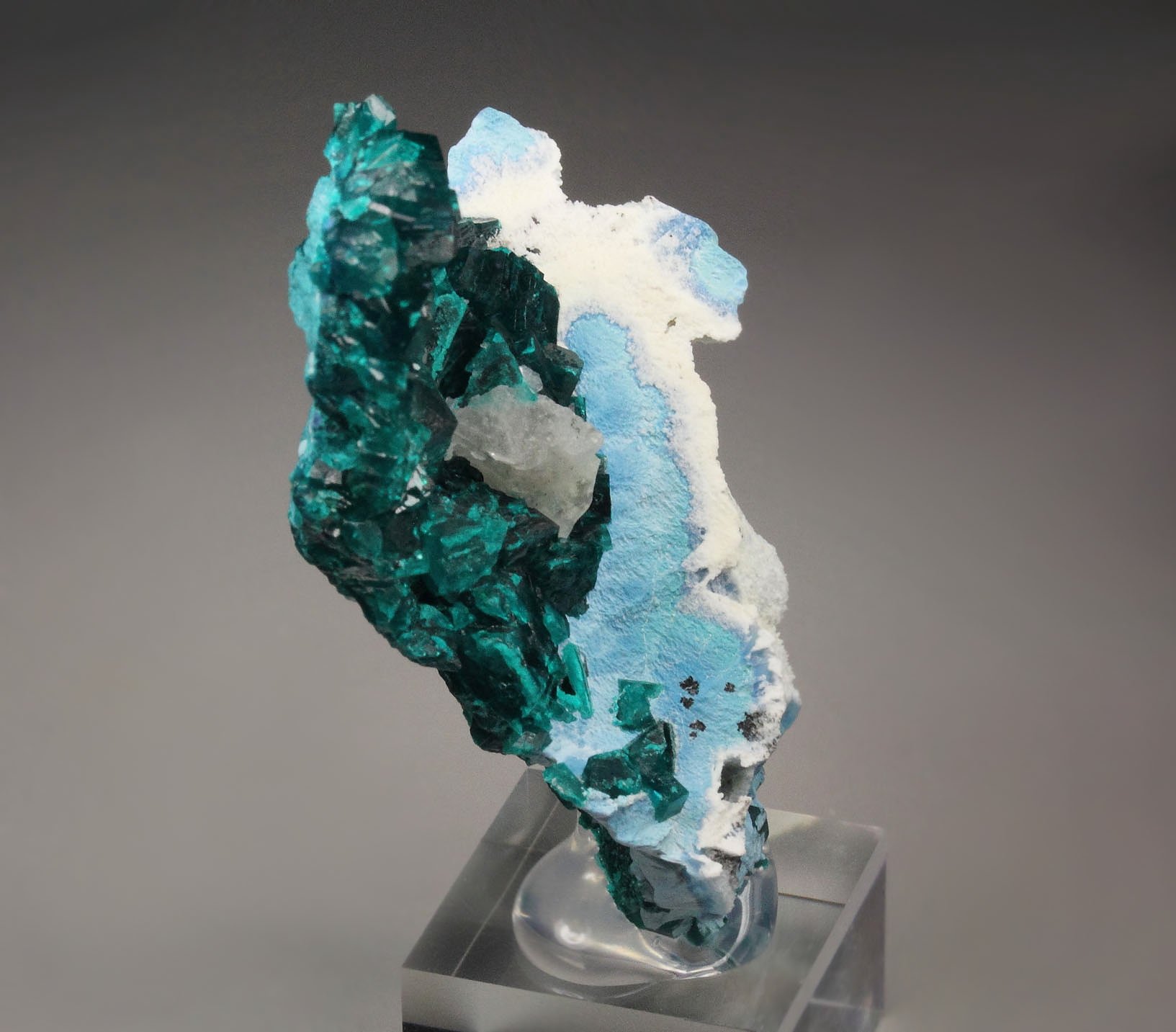 DIOPTASE, SHATTUCKITE, CALCITE