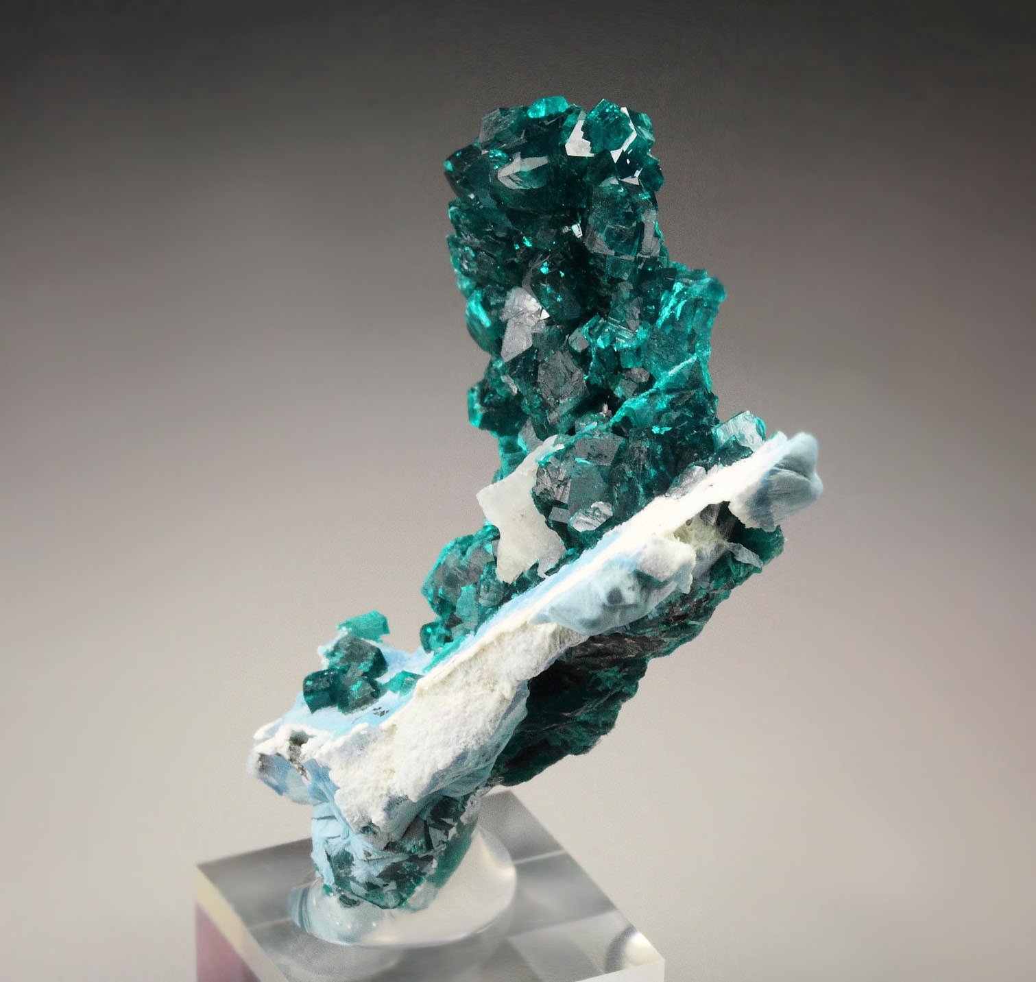 DIOPTASE, SHATTUCKITE, CALCITE