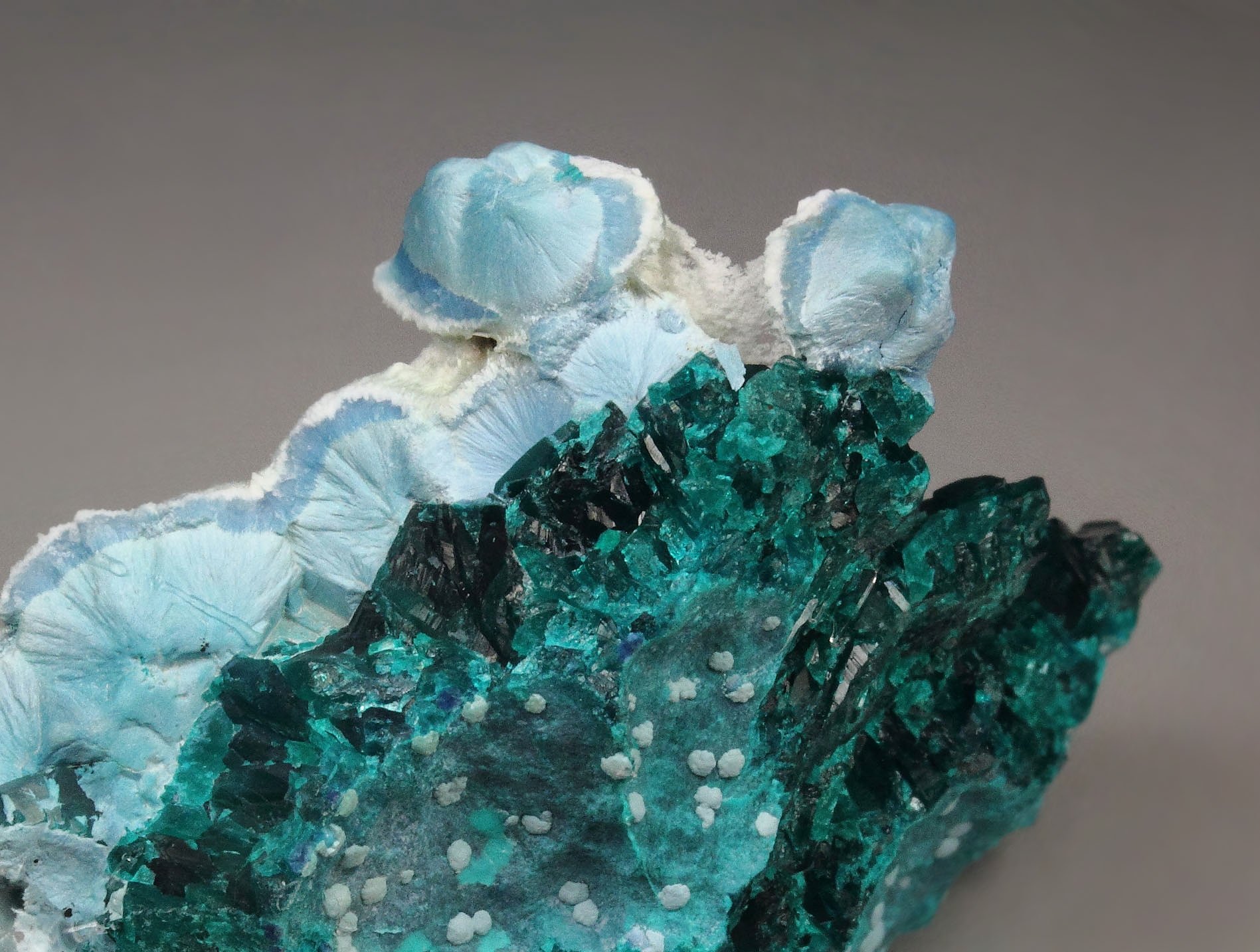 DIOPTASE, SHATTUCKITE, CALCITE