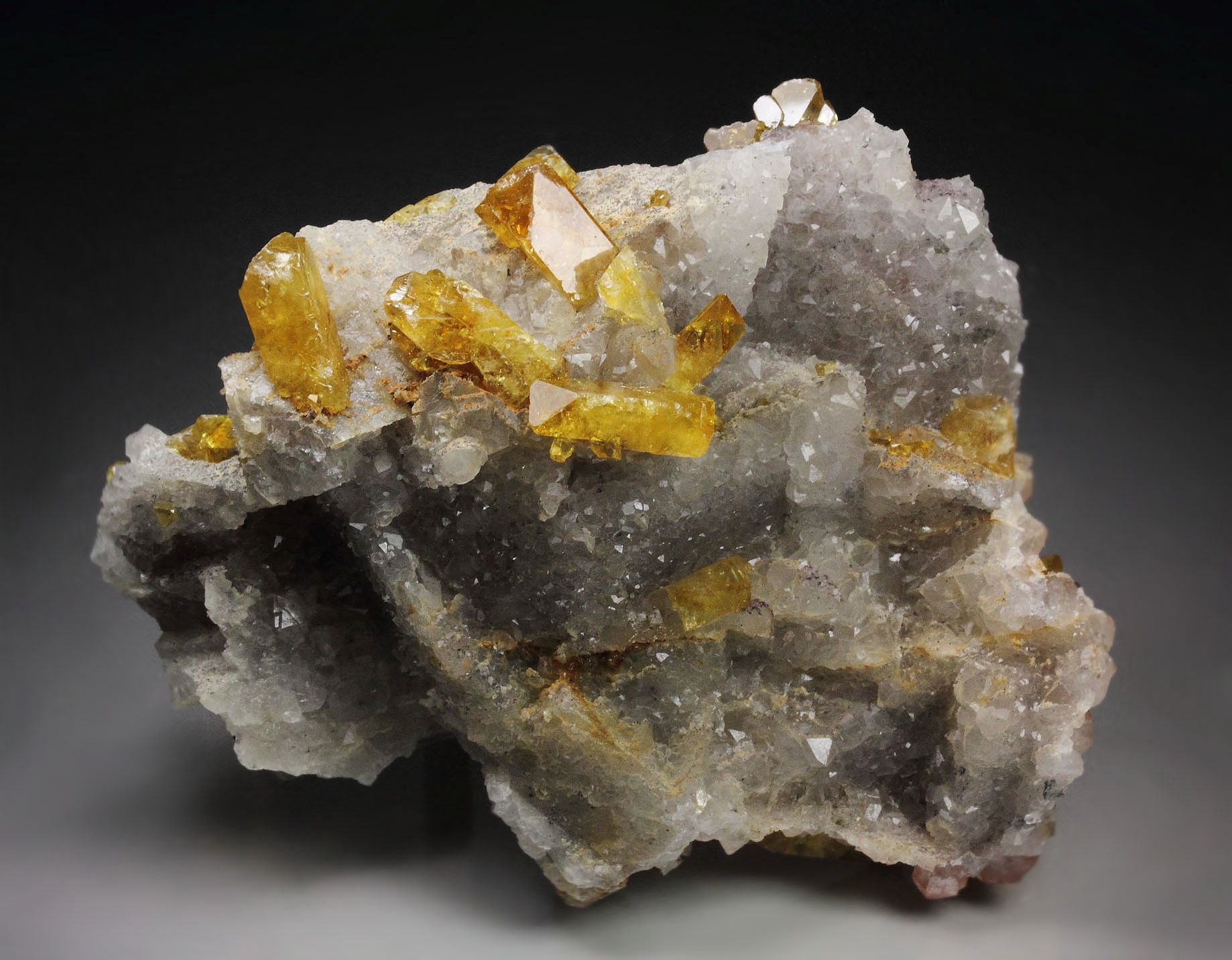 gem BARYTE bi-terminated, QUARTZ