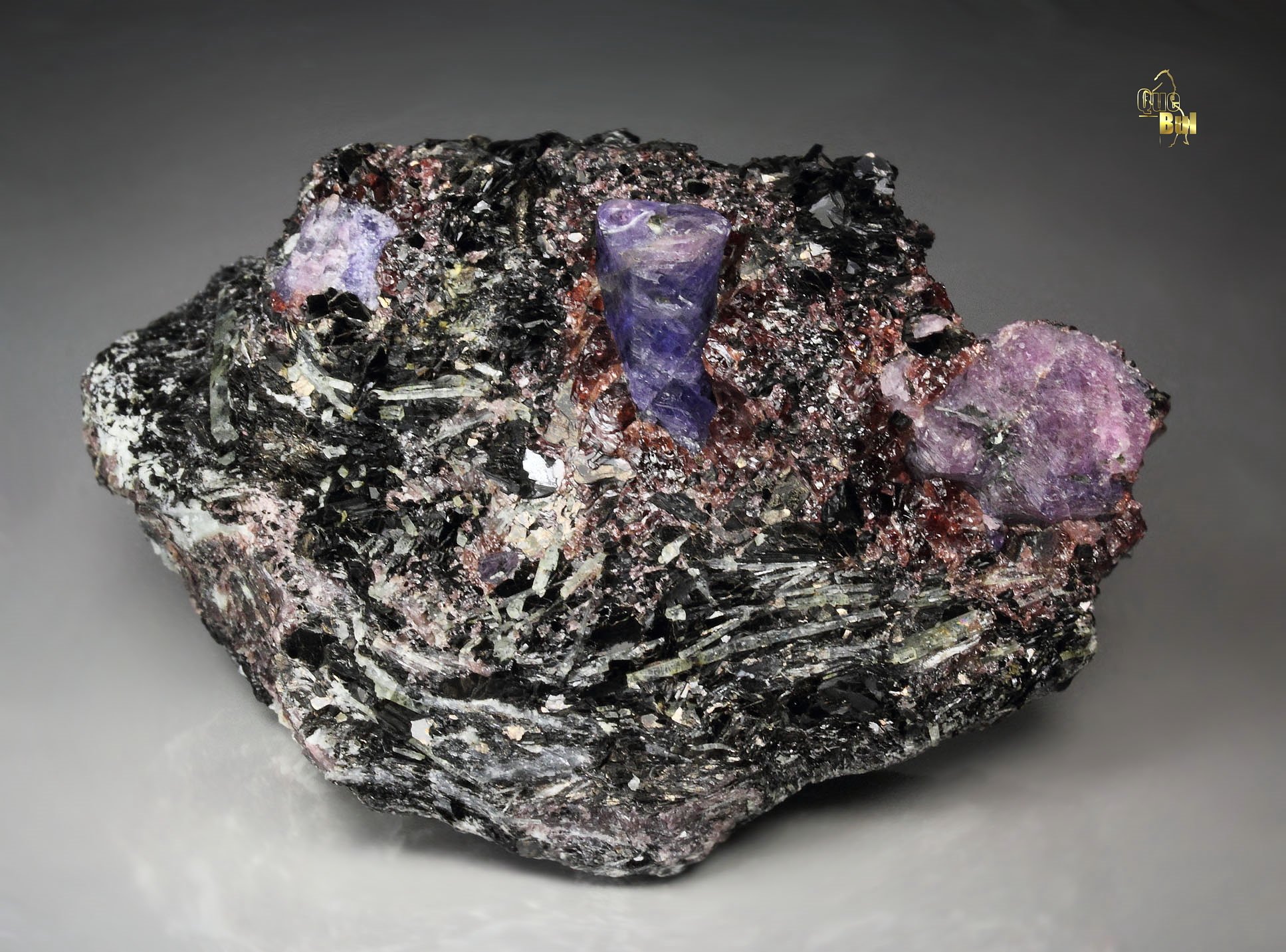 CORUNDUM var. RUBY, MUSCOVITE, PYROPE var. RHODOLITE