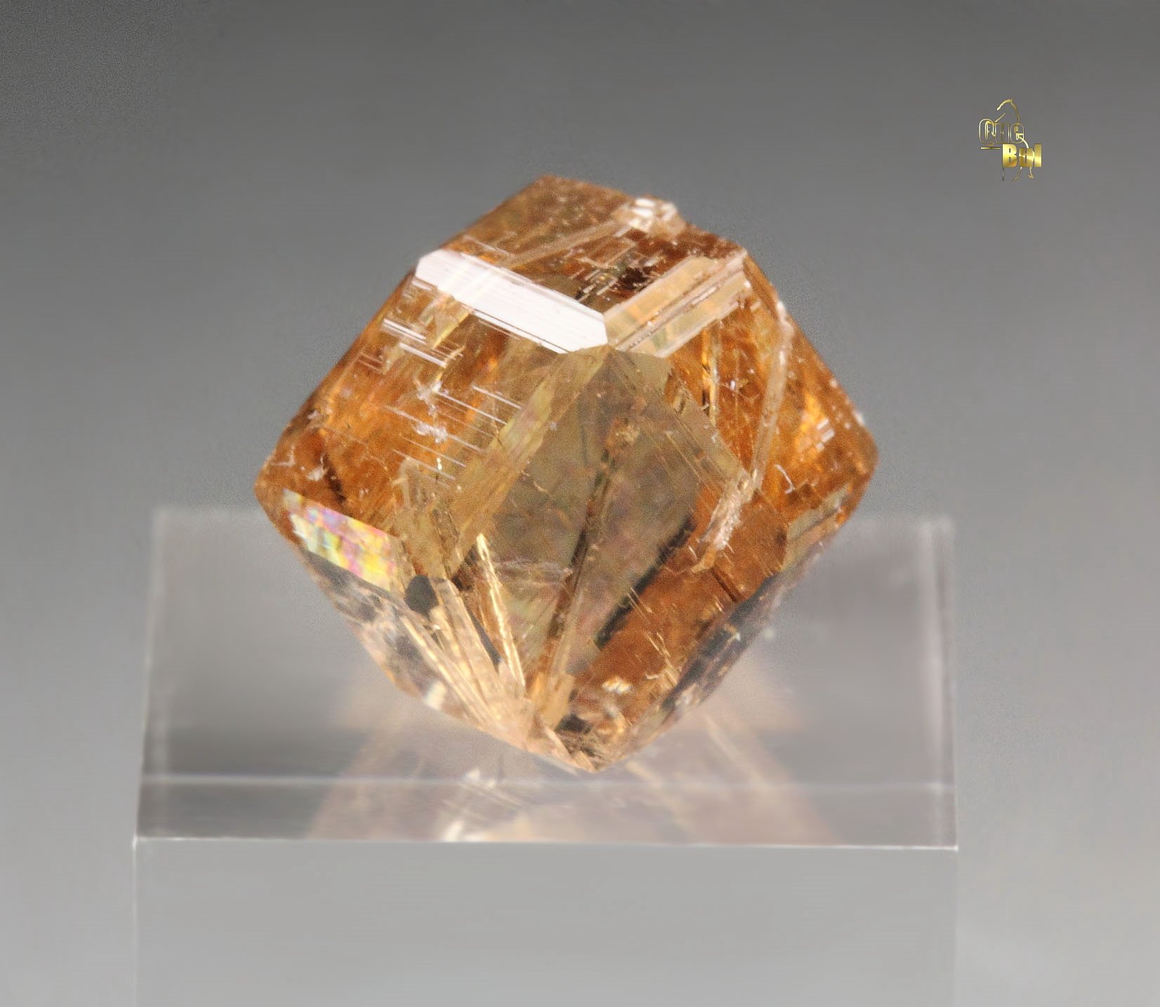floater - gem GARNET var. GROSSULAR with DIOPSIDE inclusions