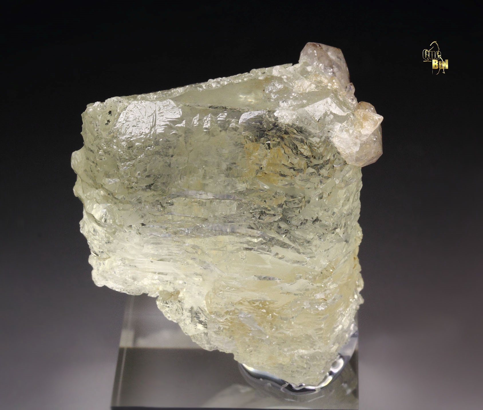 gem BERYL var. HELIODOR, QUARTZ