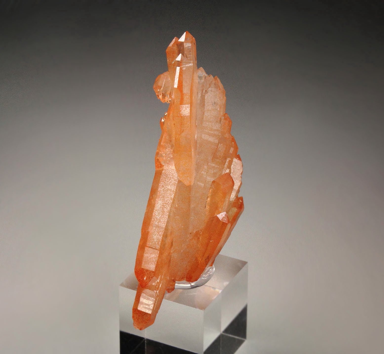 orange QUARTZ bi-terminated